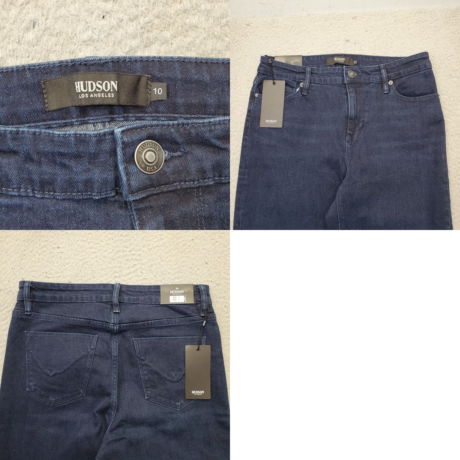 Hudson Hudson Womens Jeans 10 Blue Denim Stretch Straight Size 32" / US 10 / IT 46 - 8 Thumbnail
