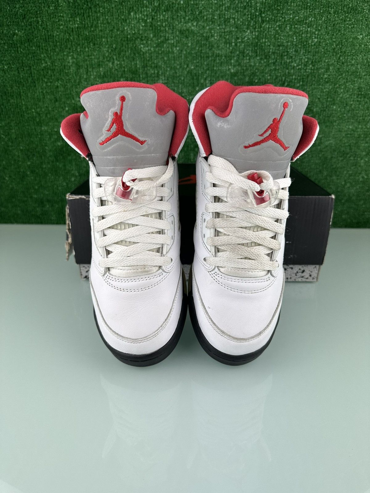 Jordan Brand Jordan 5 Retro 2020 Mid Fire Red Size 6Y/7.5W Size US 6 / EU 39 - 4 Thumbnail