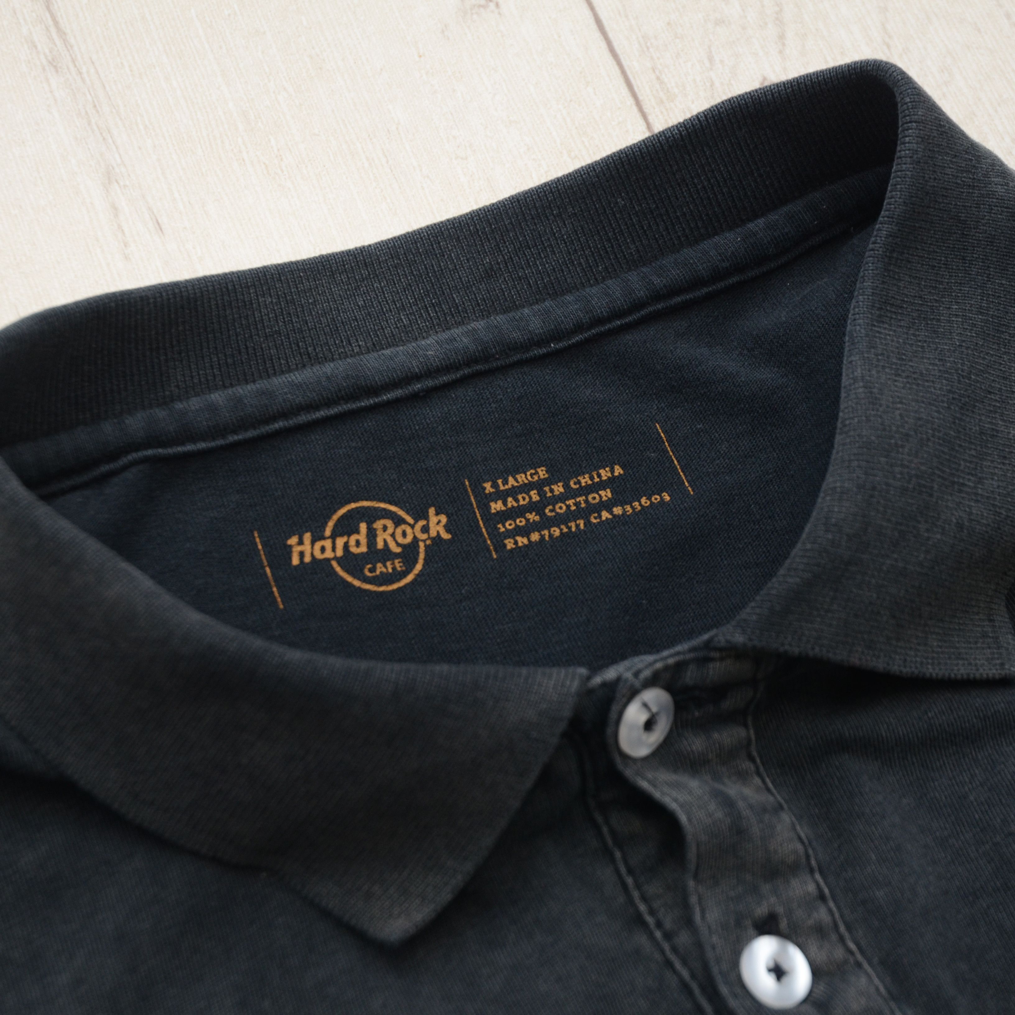 Band Tees × Hard Rock Cafe × Vintage Hard Rock Cafe Berlin Polo Vintage Guitar Print Distressed Size US XL / EU 56 / 4 - 10 Thumbnail