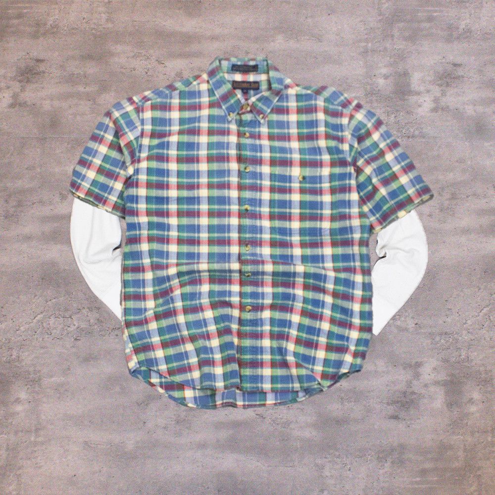 Christian Roth Vintage VTG 1990's 90's Christian Ron Plaid Button Up Shirt Size US M / EU 48-50 / 2 - 1 Thumbnail