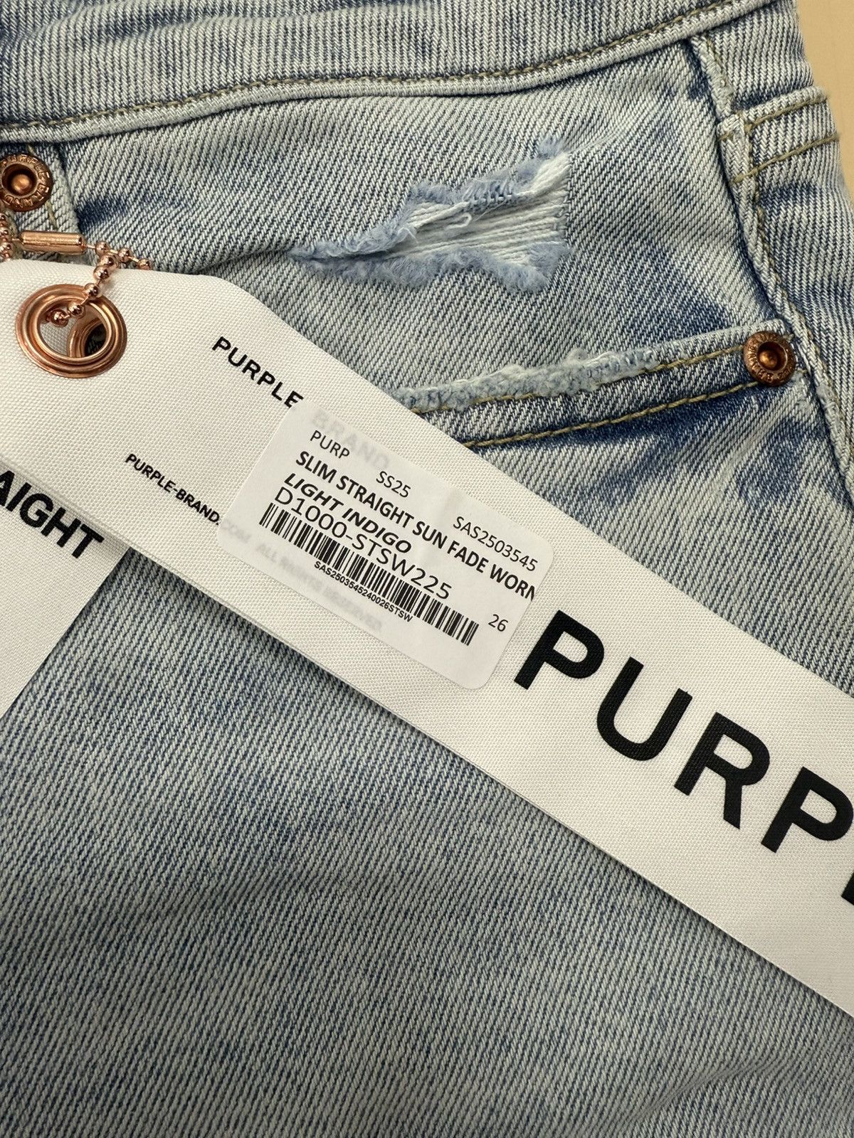 Other Purple Brand Slim Sun Fade Jeans Size 26" / US 2 / IT 38 - 3 Thumbnail