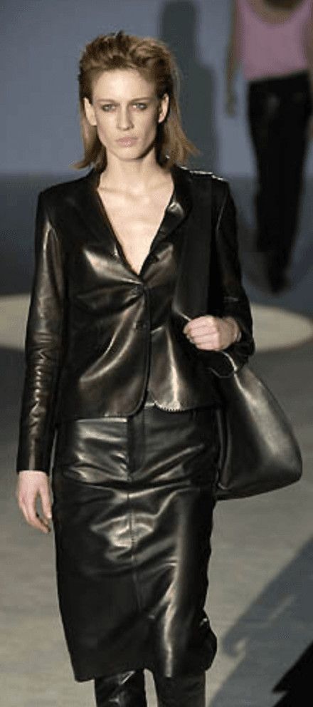 Gucci FW2001 Gucci Black Leather Minimal Blazer Jacket by Tom Ford Size S / US 4 / IT 40 - 2 Thumbnail