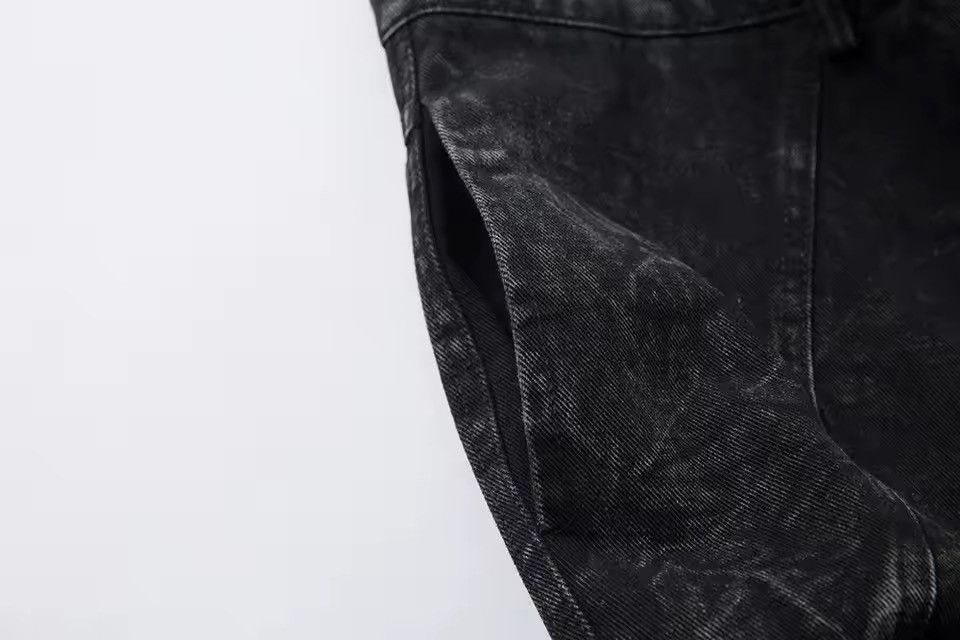 Jean Washed Wide Leg Streetwear High Street Jeans Trousers Size US 31 - 5 Thumbnail
