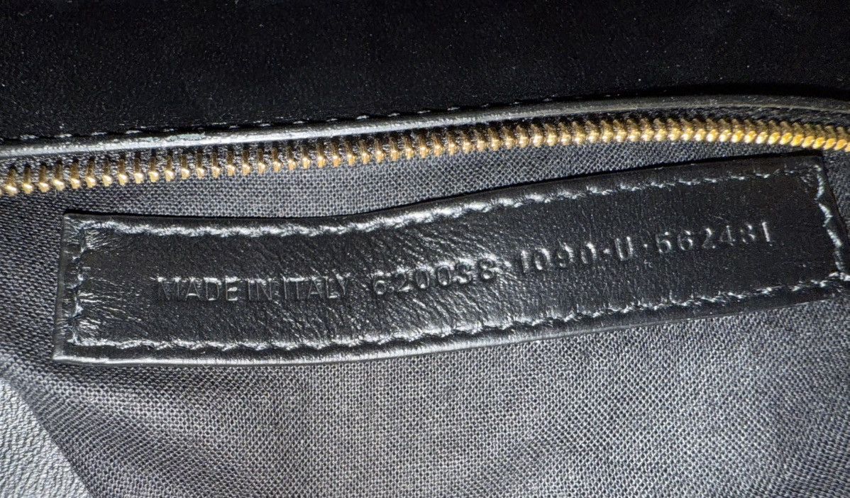 Balenciaga Balenciaga Black-Croc Embossed Leather Bag Size ONE SIZE - 13 Thumbnail