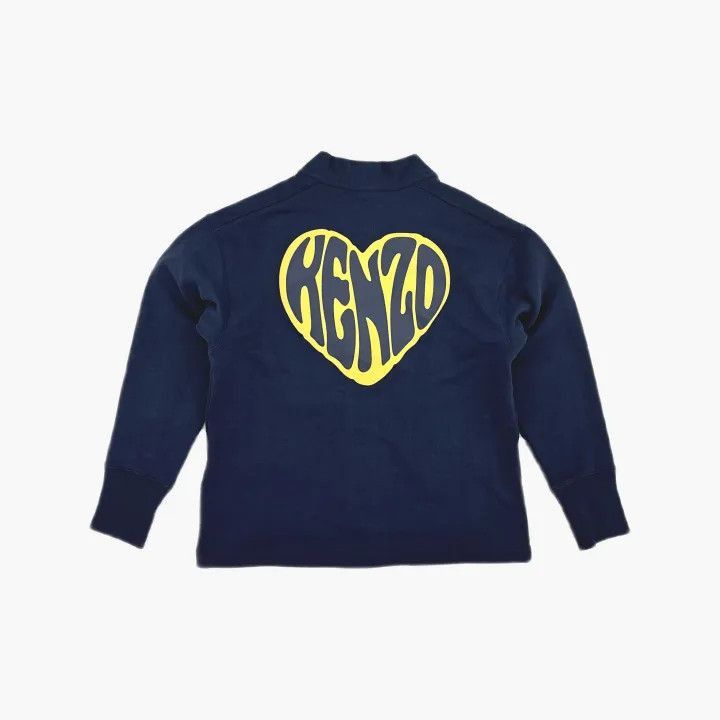Other KENZO Heart Logo V-Neck Long Sleeve Sweater -2507 Size S / US 4 / IT 40 - 3 Thumbnail