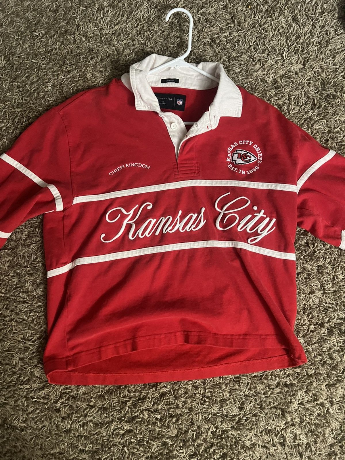 Abercrombie & Fitch Abercrombie & Fitch Kansas City Chiefs Shirt XS Red White Size US XS / EU 42 / 0 - 1 Thumbnail