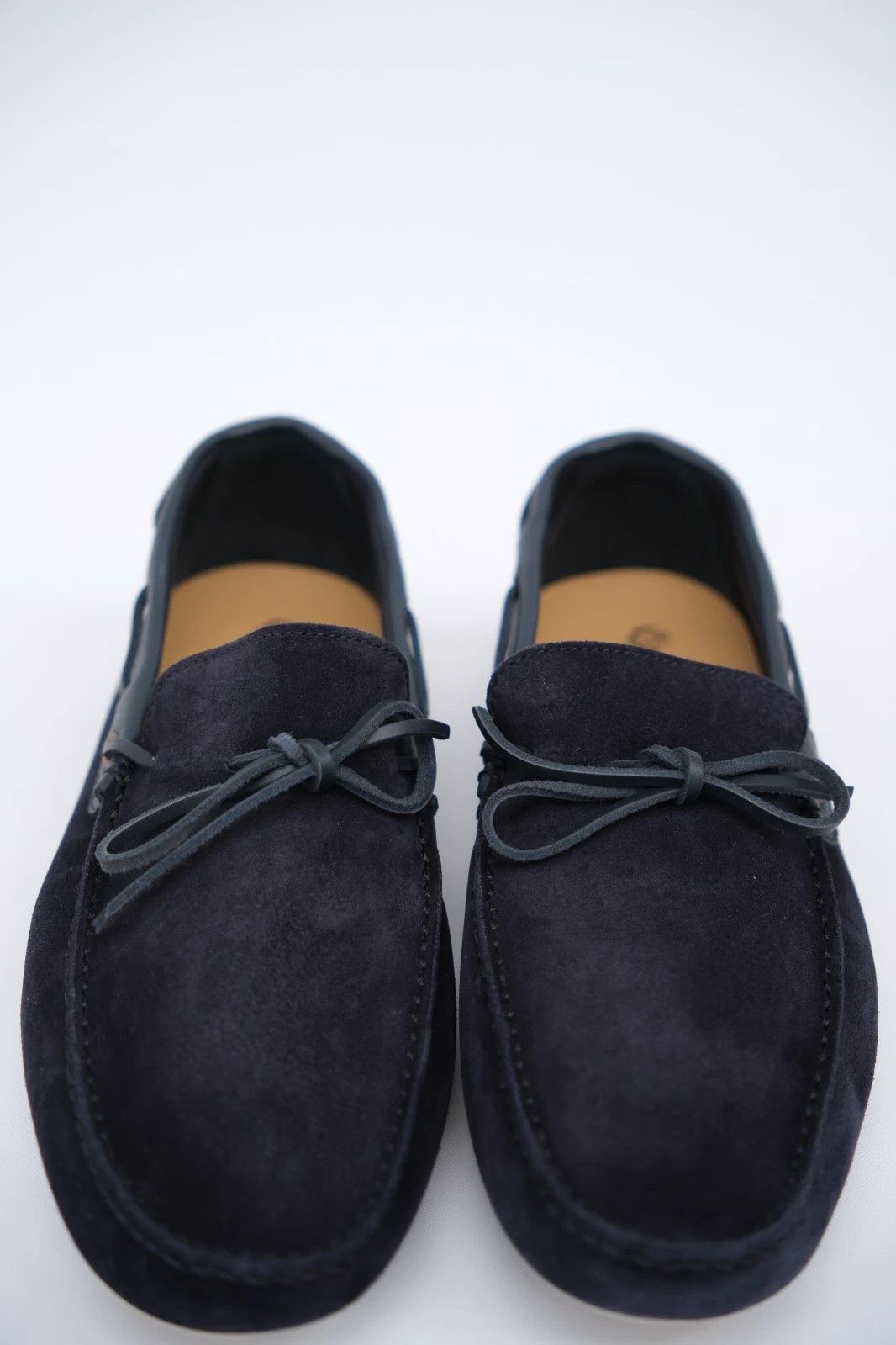Loro Piana New Loro Piana Dot Sole Navy Suede Loafers UK 8 US 9 EU 42 Size US 9 / EU 42 - 2 Thumbnail