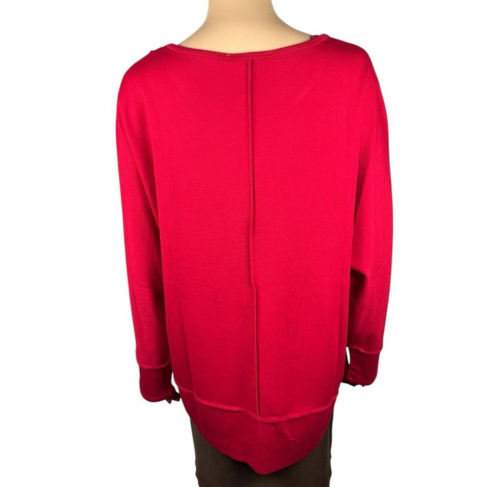 Magaschoni NWT New Magaschoni Red Viscose Blend Sweatshirt Size 1X Size XL / US 12-14 / IT 48-50 - 4 Thumbnail