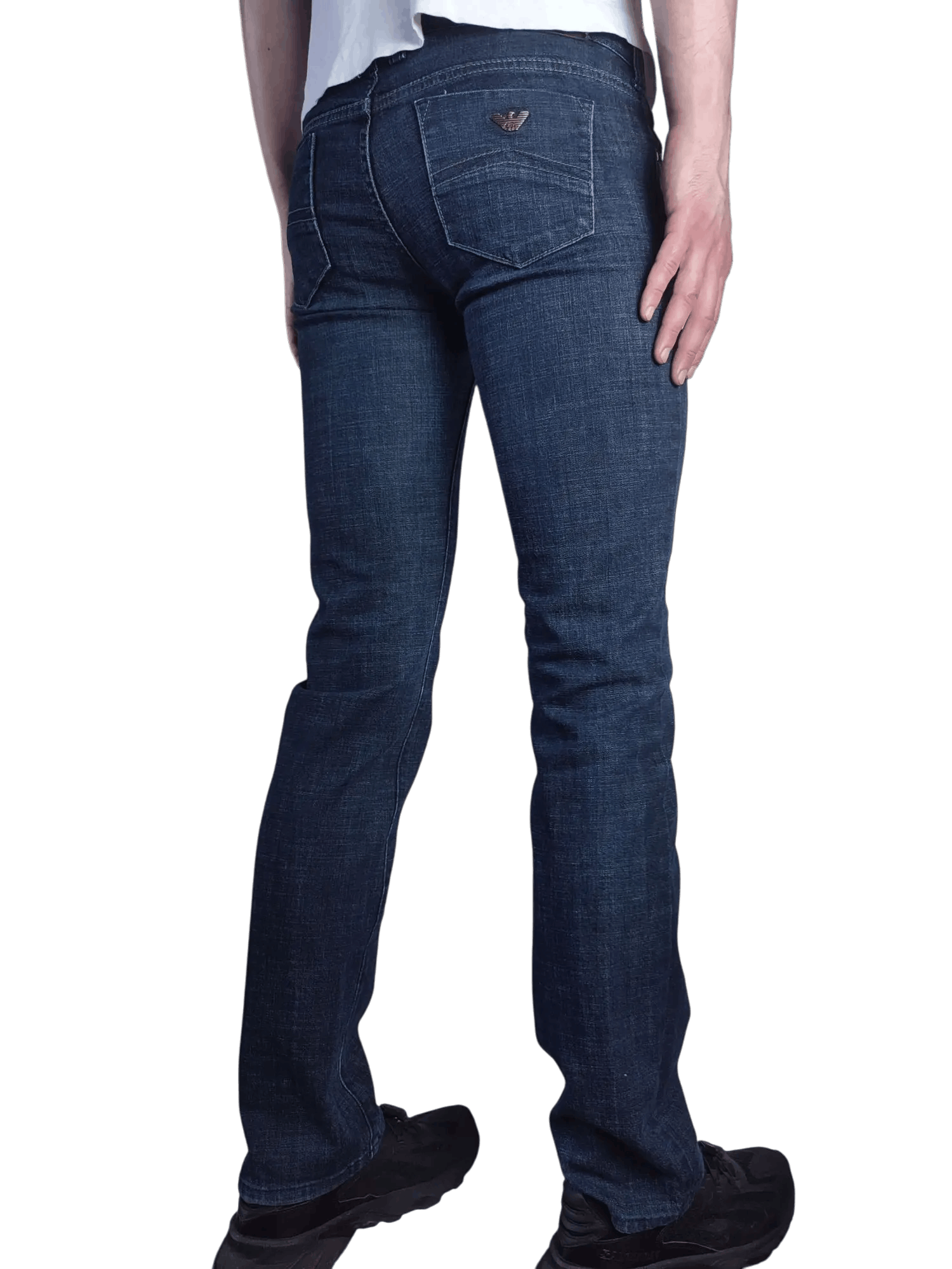 Armani Armani Jeans Stretched Indigo Slim Pants Size US 29 - 3 Thumbnail