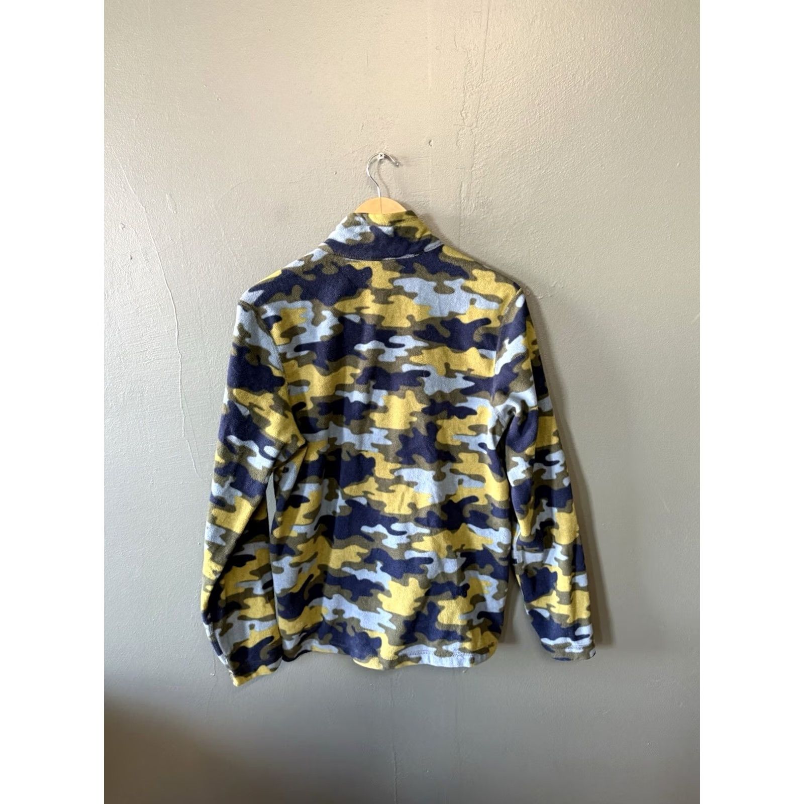Eddie Bauer Eddie Bauer Mens Green Camo 1/2 Zip Mock Neck Fleece Sweatshirt Size S Size US S / EU 44-46 / 1 - 2 Thumbnail