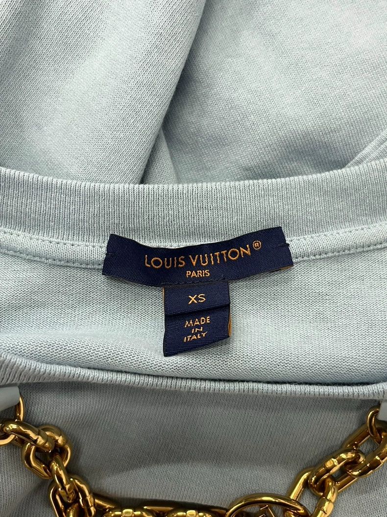 Louis Vuitton Louis Vuitton Blue Chain Short Sleeve Size US XS / EU 42 / 0 - 4 Thumbnail