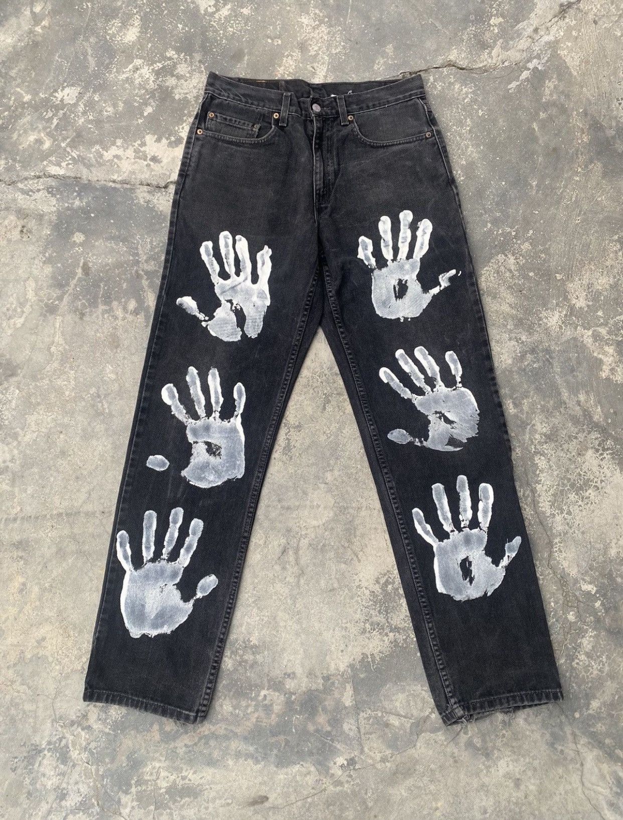 Levi's Rare Levis LOT 550 Paint Slapper Jeans Size US 32 / EU 48 - 1 Thumbnail