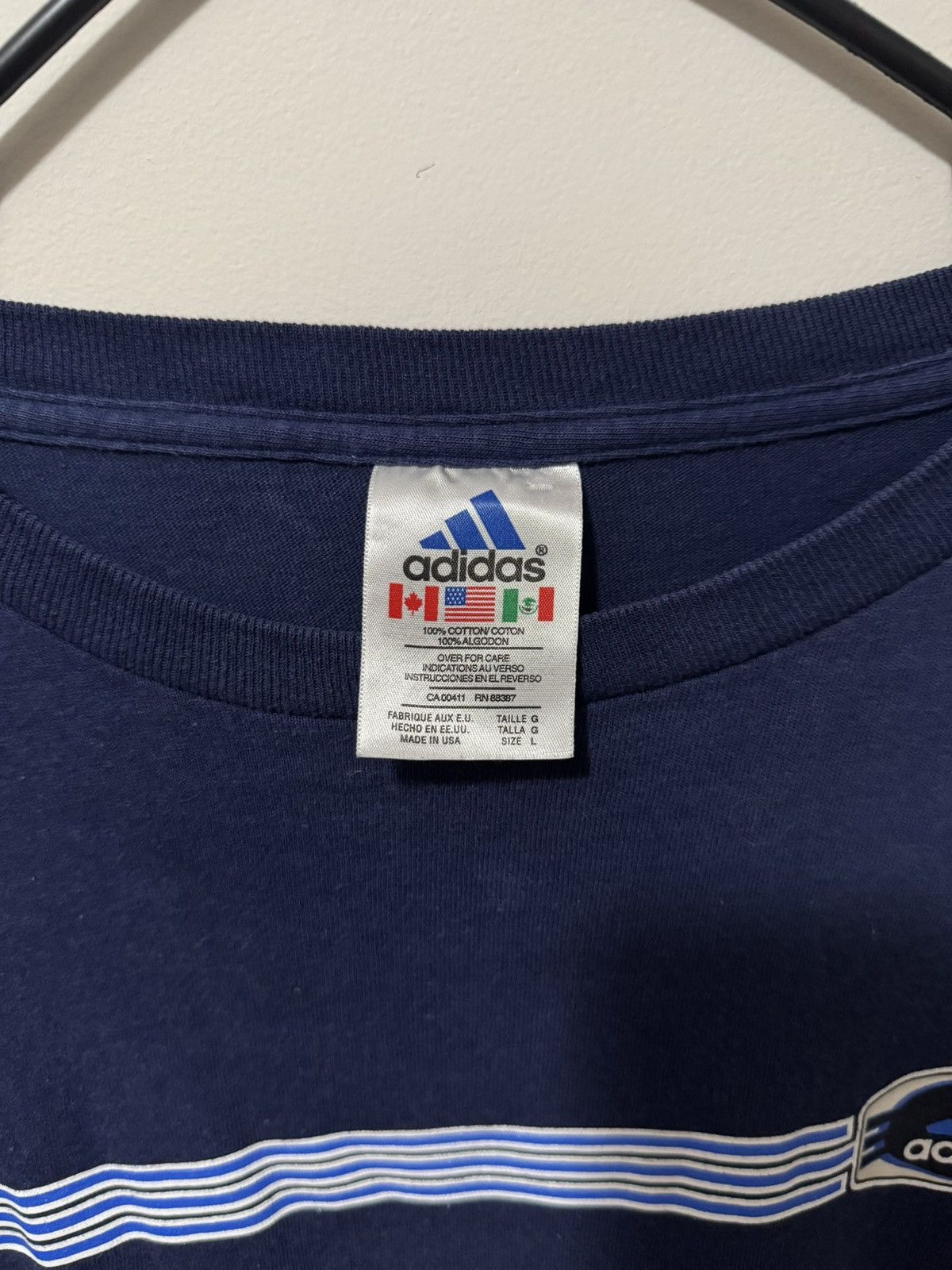 Adidas Y2K Adidas Sportswear Tee Size US L / EU 52-54 / 3 - 4 Thumbnail