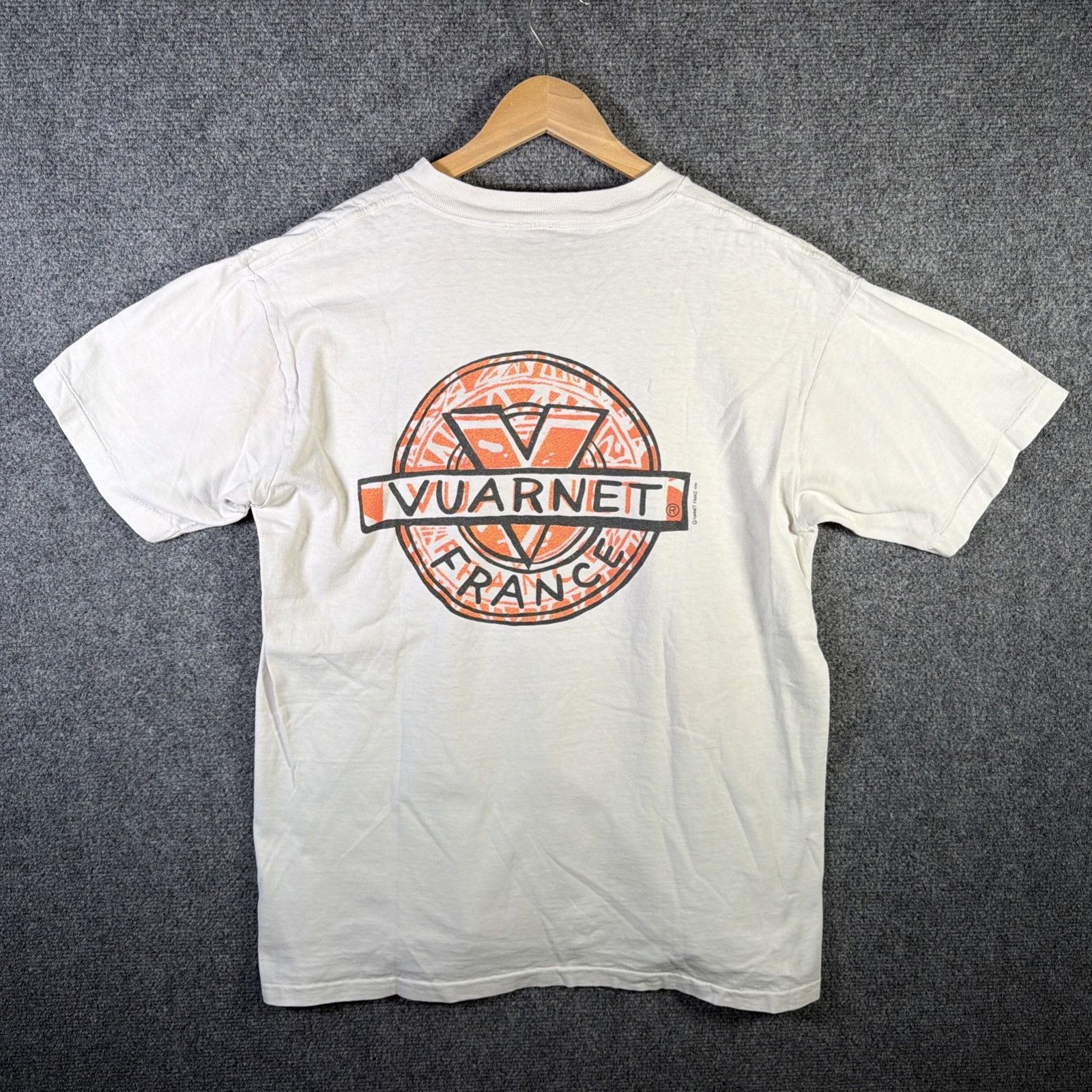 Vuarnet Vintage Vuarnet Shirt Mens Large White 90s France Art Design Size US L / EU 52-54 / 3 - 1 Thumbnail