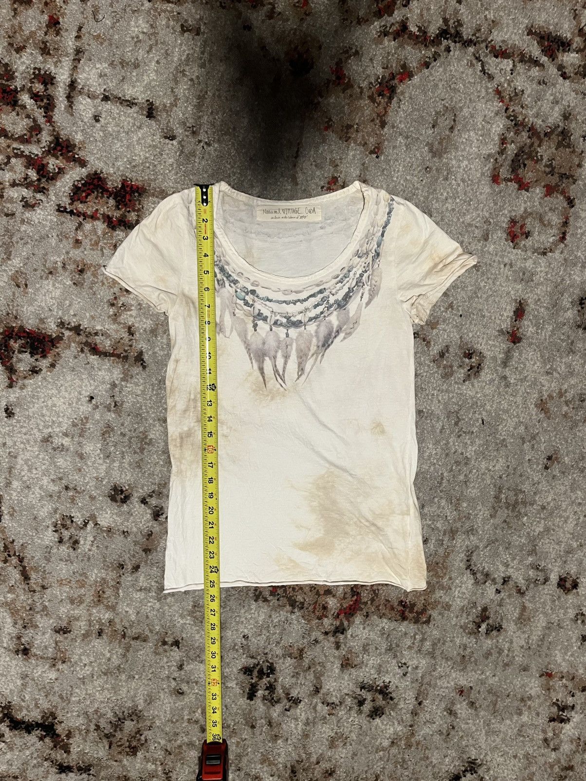GOA G.O.A Feather Necklace Tee Size US XS / EU 42 / 0 - 1 Thumbnail