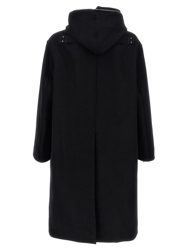 Rick Owens Rick Owens Black Concordians Virgin Wool Mac Coat Size US M / EU 48-50 / 2 - 2 Thumbnail