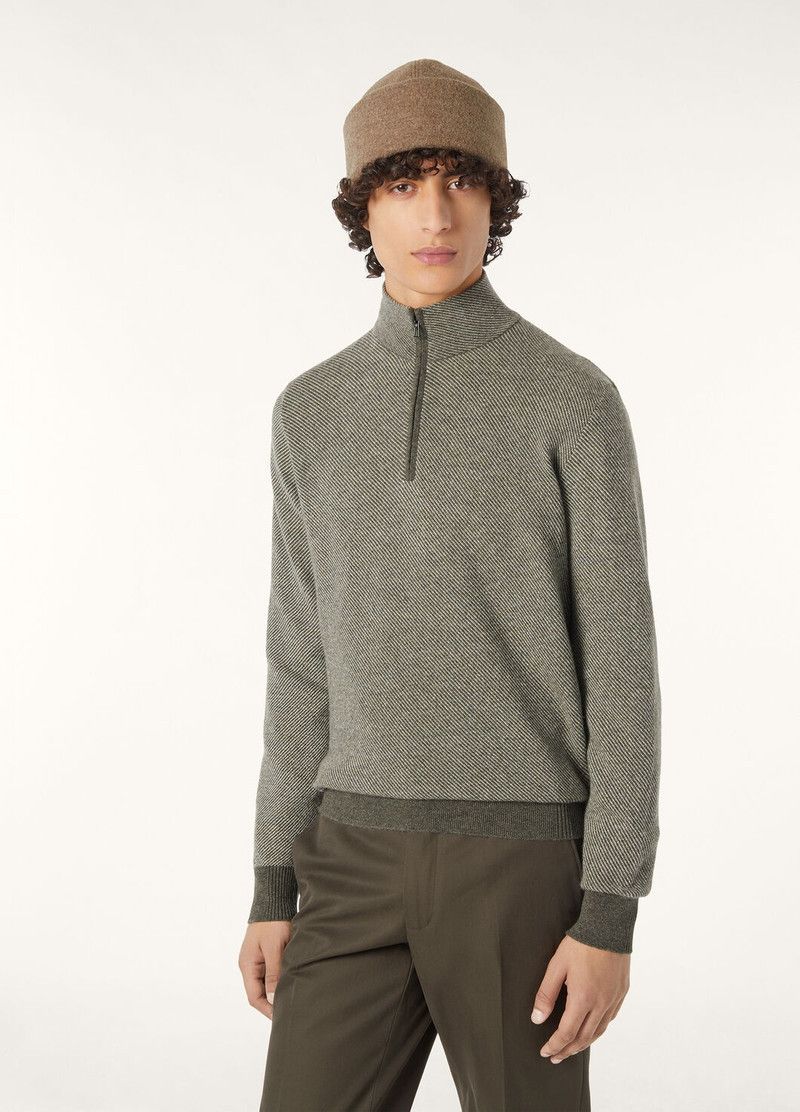 Loro Piana o1w1db10226 FAG4525 Roadster Mezzocollo Sweater Light Green Size US M / EU 48-50 / 2 - 4 Thumbnail