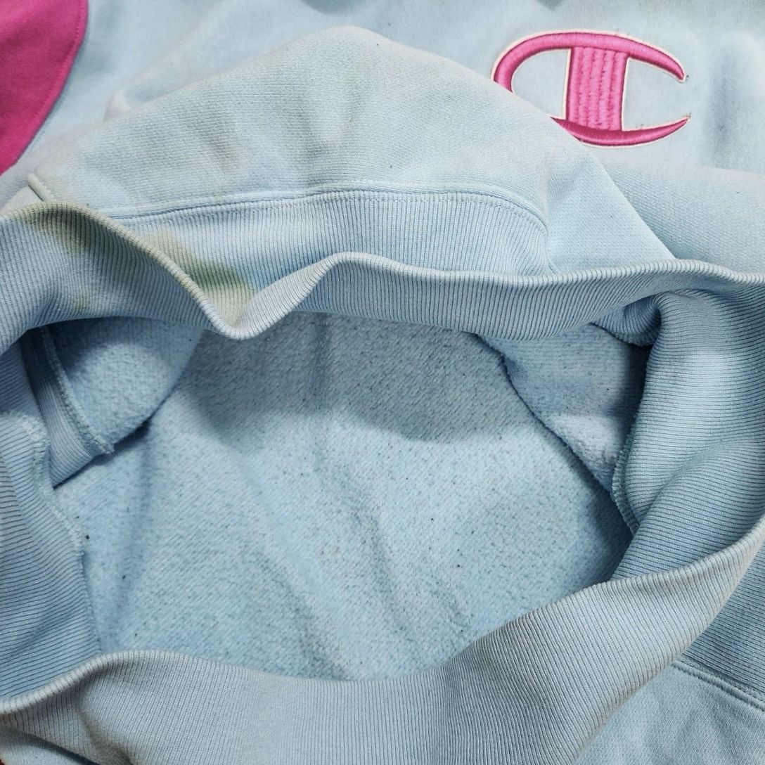 Champion × Vintage Vintage Reverse Weave Champion Multicolour Distressed Hoodie Size US L / EU 52-54 / 3 - 14 Thumbnail