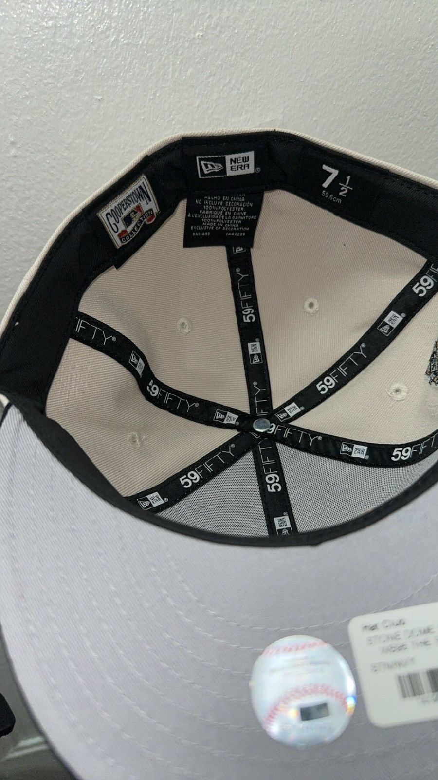 New Era New Era 59fifty Atlanta Braves fitted hat size 7 1/2 Size ONE SIZE - 3 Thumbnail