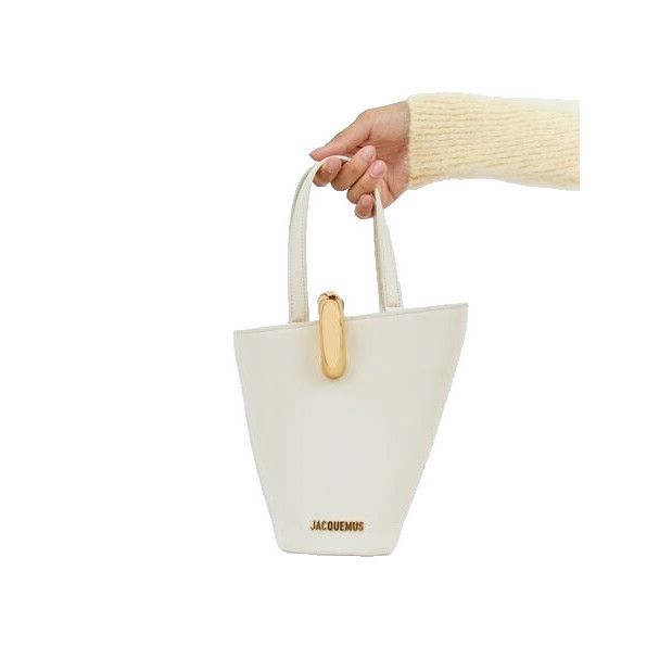 Jacquemus JACQUEMUS Le Petit Bambola White Leather Bucket Bag NewJACQU Size ONE SIZE - 1 Thumbnail