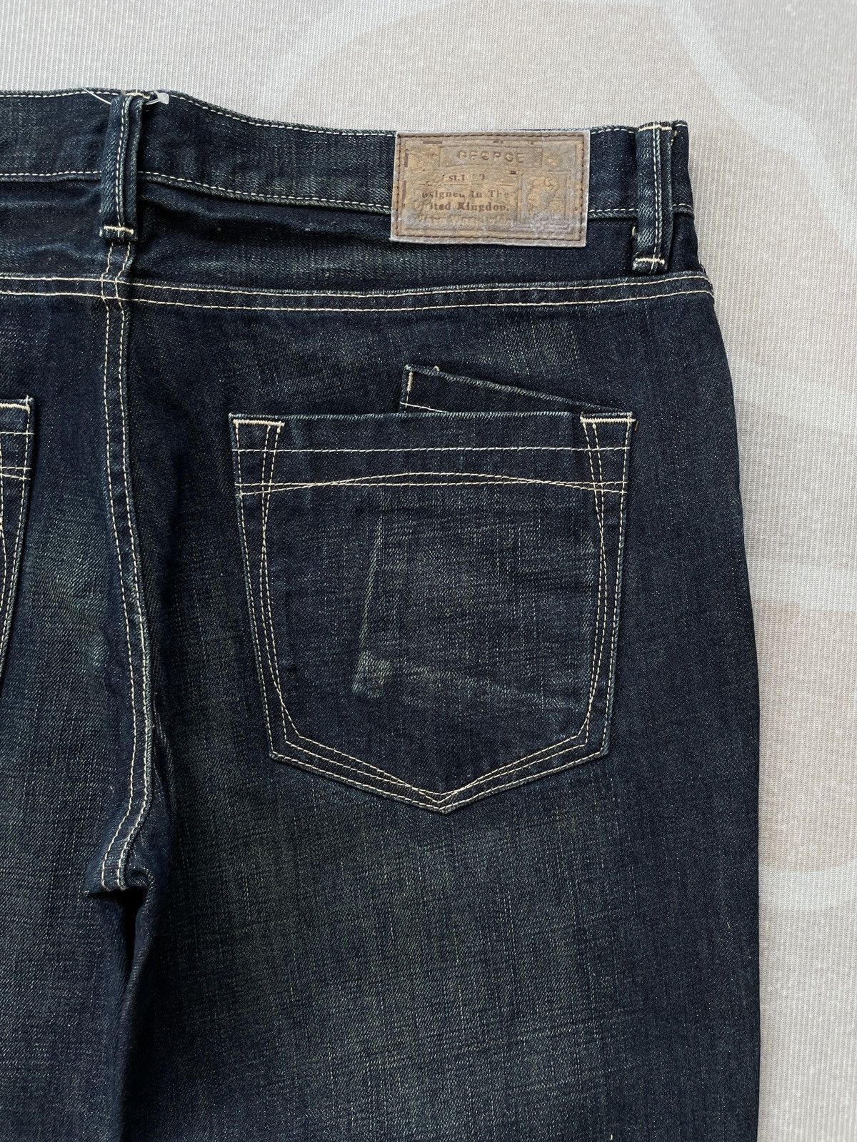 Designer × George George Straight Jeans (LG141) Size US 35 - 12 Thumbnail