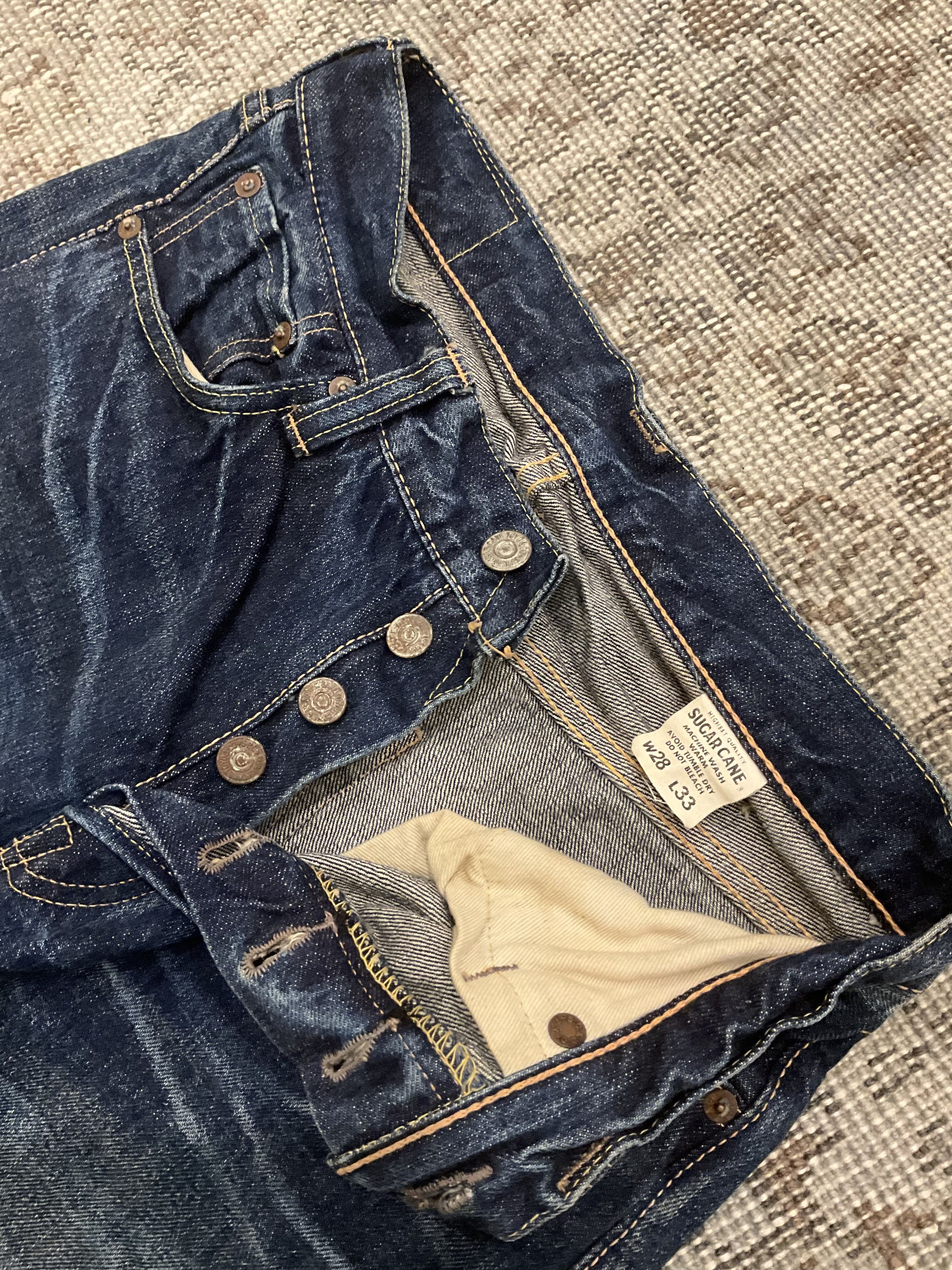 Sugar Cane Sugar Cane SC40901 Selvedge Denim Jeans Indigo Star Japan Size US 28 / EU 44 - 5 Thumbnail
