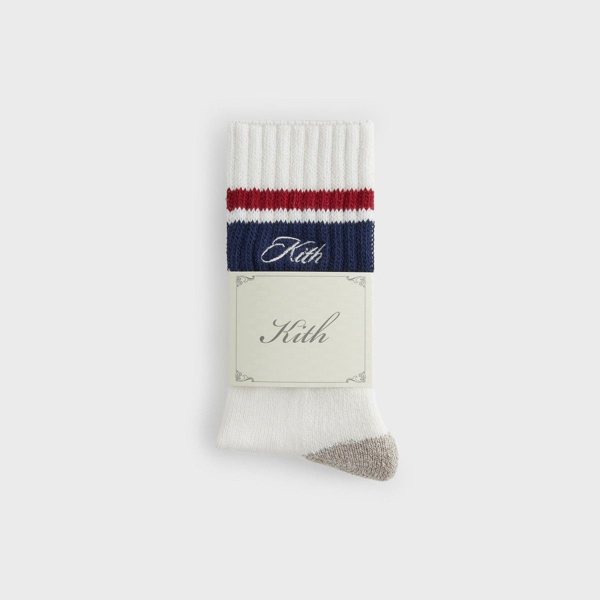 Kith Kith Striped Chunky Crew Socks Nocturnal Script Logo Size ONE SIZE - 2 Thumbnail