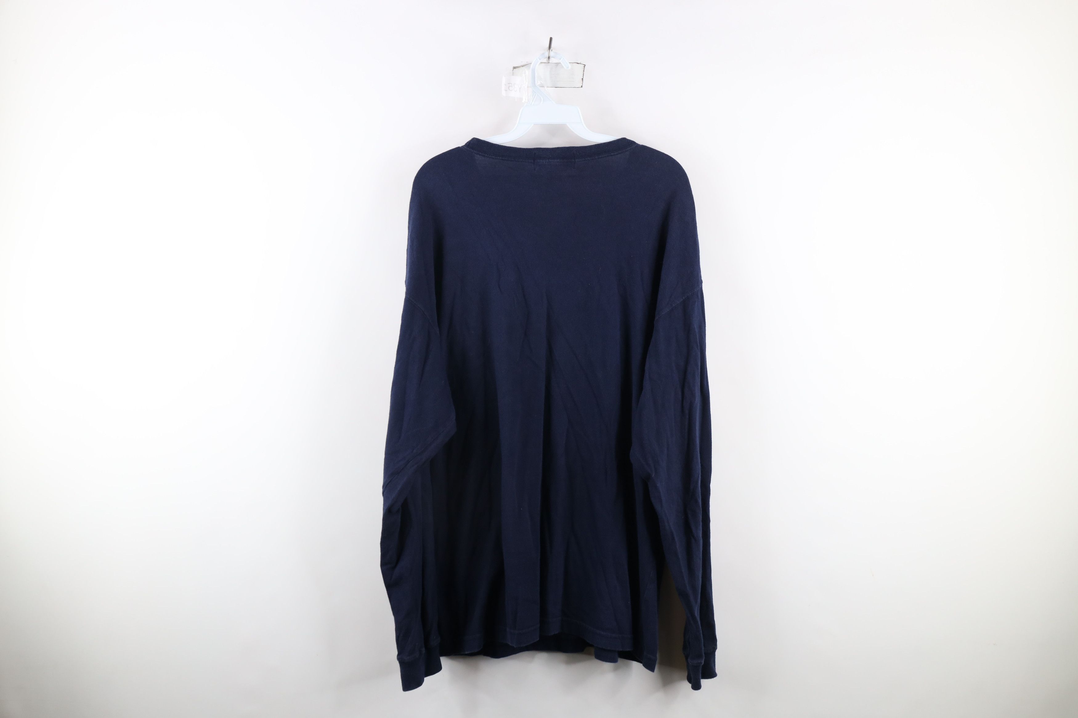 Eddie Bauer × Vintage Vintage 90s Eddie Bauer Long Sleeve T-Shirt Blue Cotton USA Size US M / EU 48-50 / 2 - 5 Thumbnail