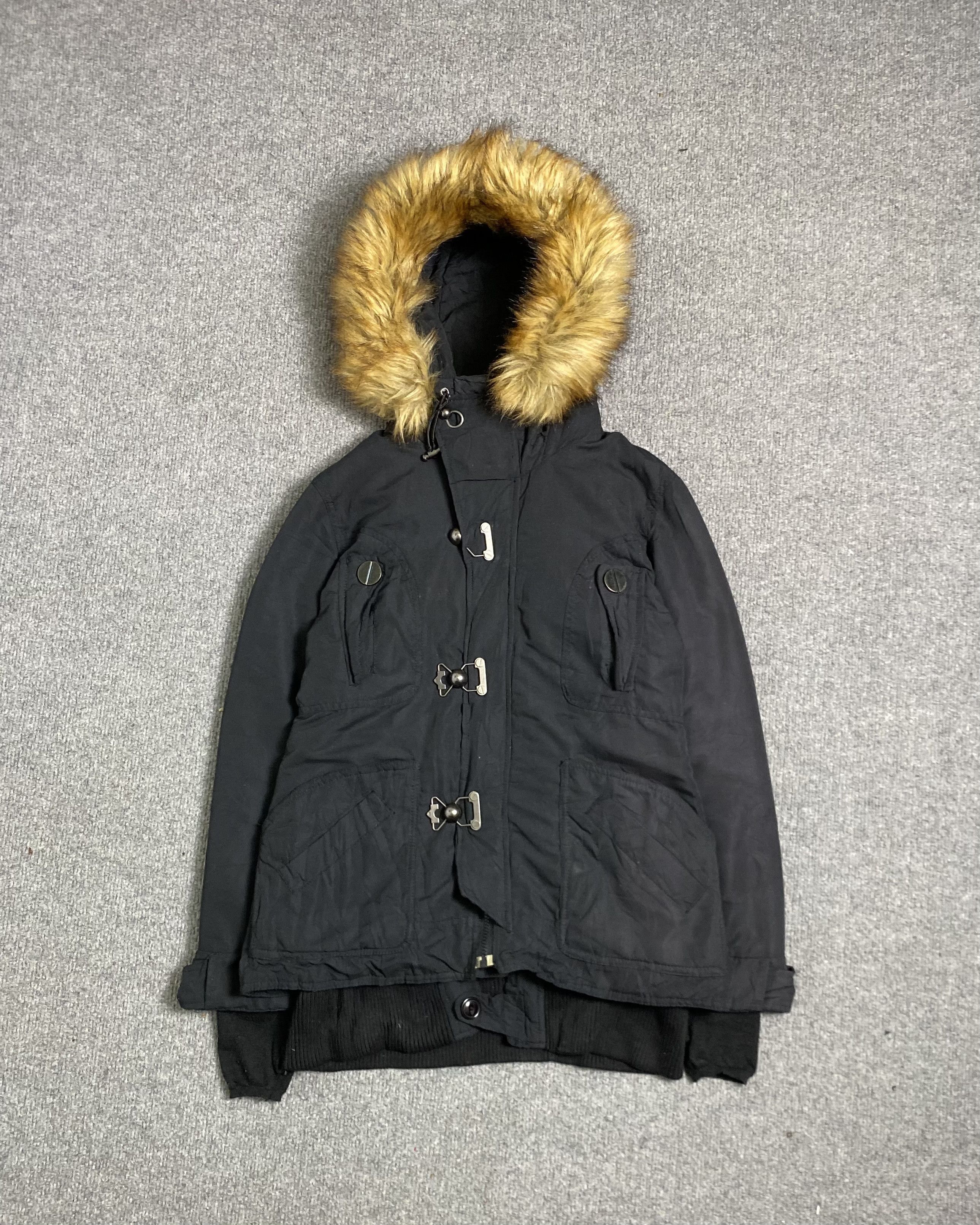 Le Grande Bleu (L.G.B.) Japanese brand - early 2000s Vkei Sly Fur Military Size US S / EU 44-46 / 1 - 2 Thumbnail