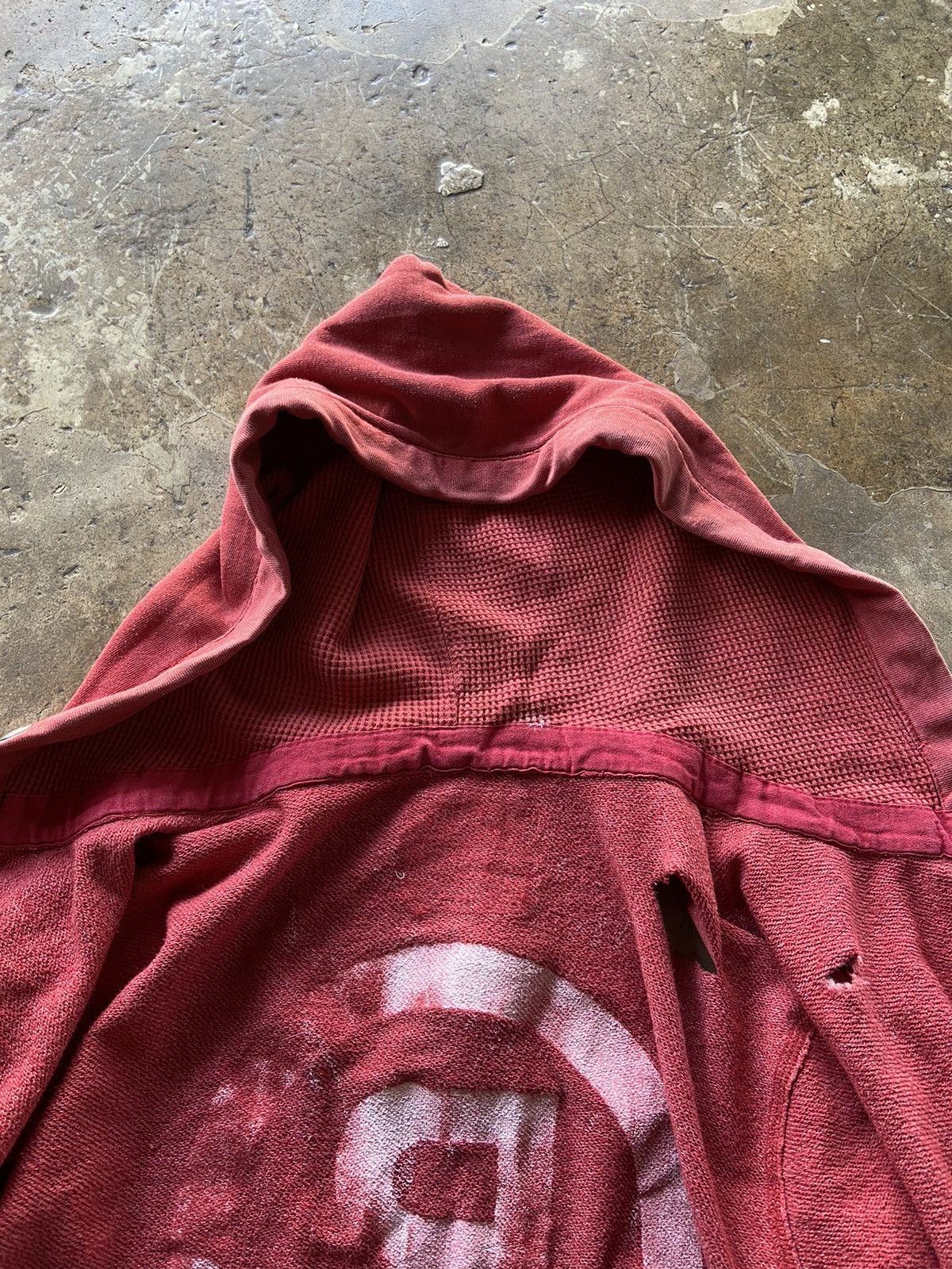 Japanese Brand × Vintage Vintage 90s hoodie distressed sun faded Size US XS / EU 42 / 0 - 9 Thumbnail