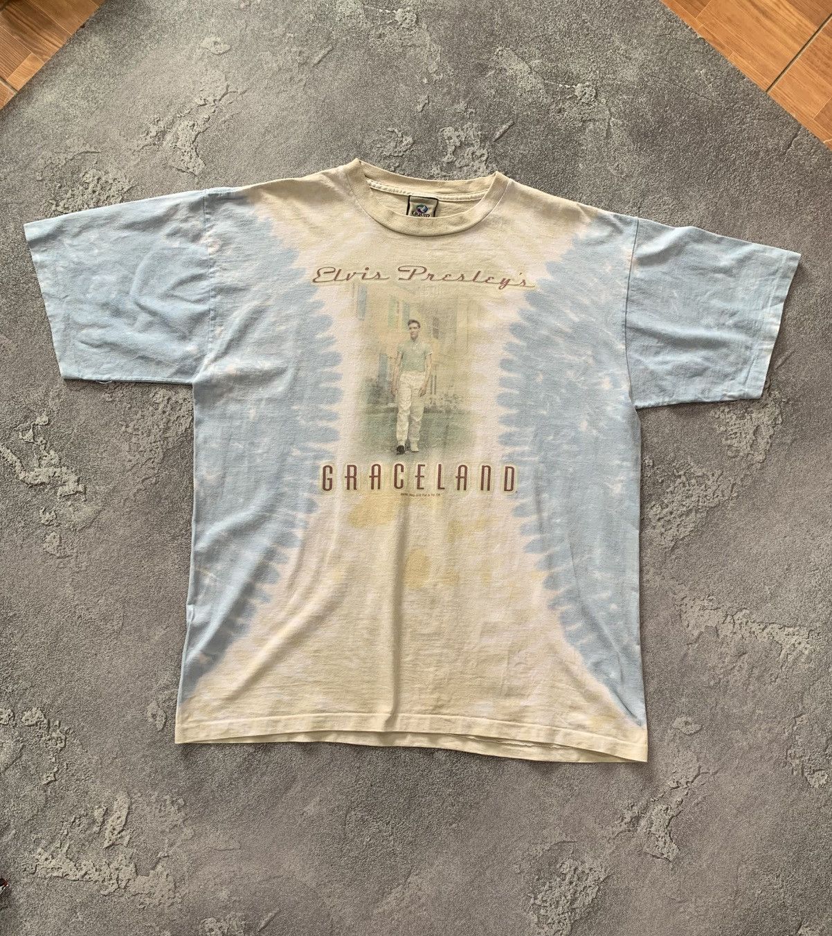 Liquid Blue × Vintage VTG 90’s LIQUID BLUE Elvis Presley’s Single Stitch T-shirt Size US XL / EU 56 / 4 - 1 Thumbnail