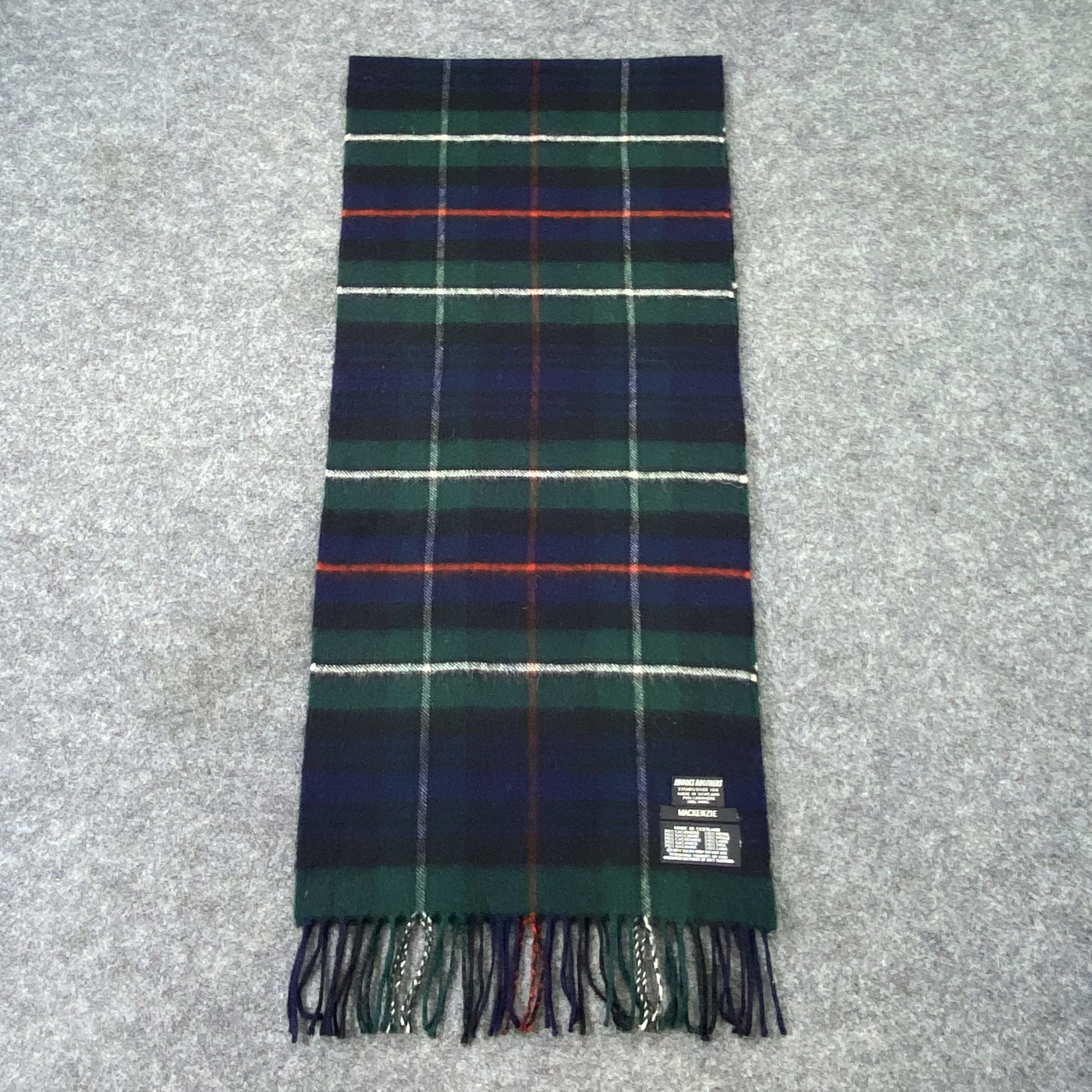 Brooks Brothers × Vintage Brooks Brothers Muffler Scarf / Neckwear-T1554 Size ONE SIZE - 2 Thumbnail