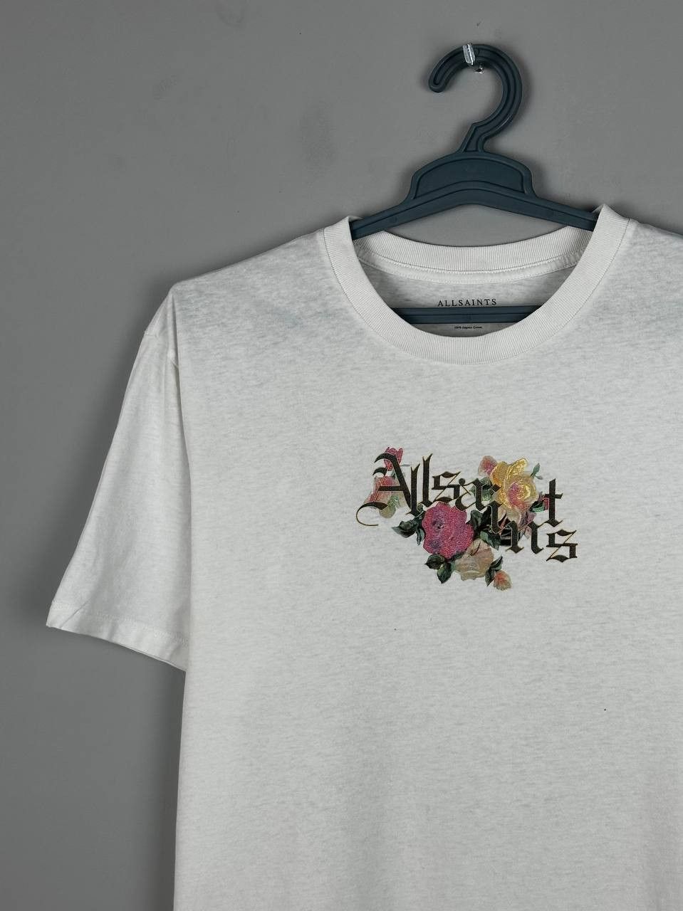 Allsaints Allsaints Streetwear Flower Logo White T Shirt Size US M / EU 48-50 / 2 - 1 Thumbnail