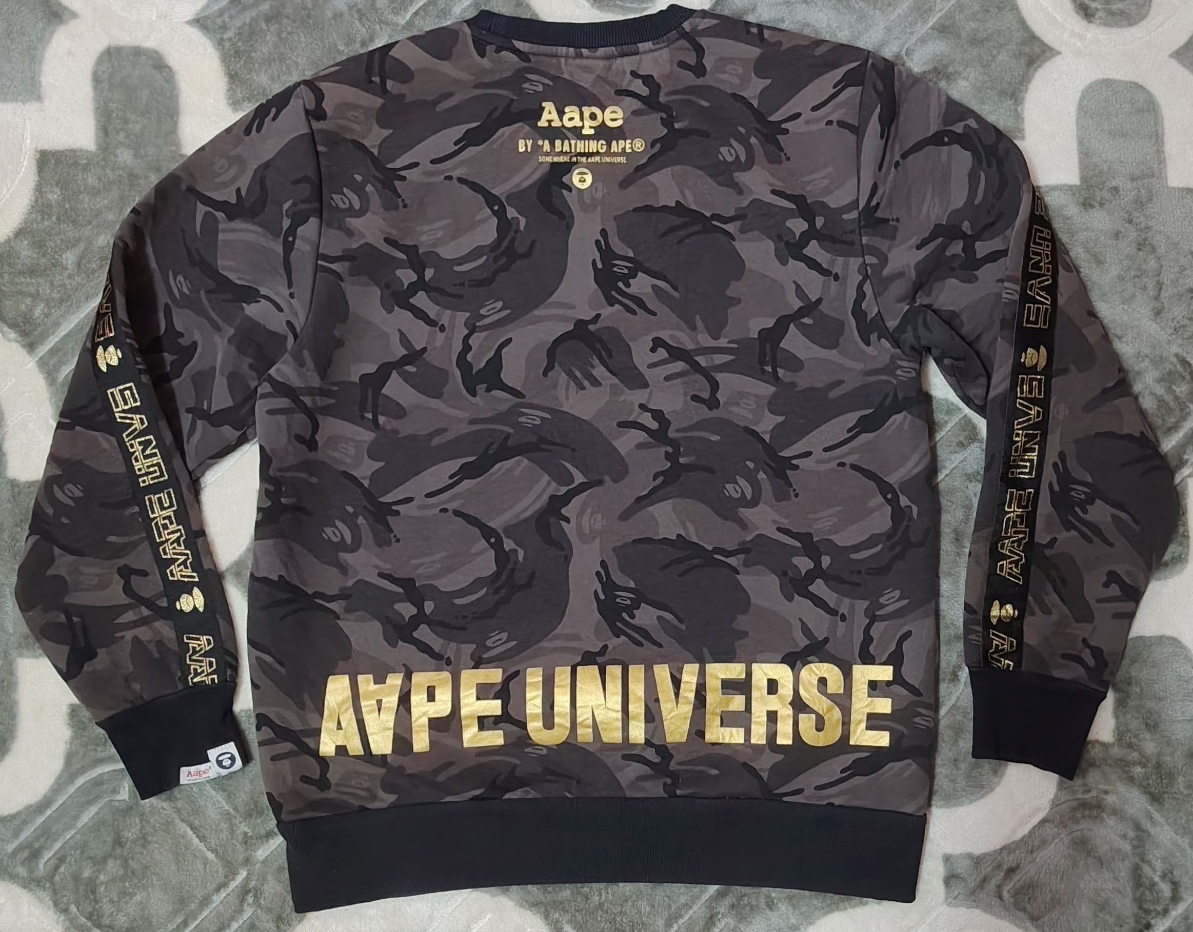 Aape AAPE By A Bathing Ape 2018 CNY Universe Camo Sweatshirt Size US XL / EU 56 / 4 - 3 Thumbnail