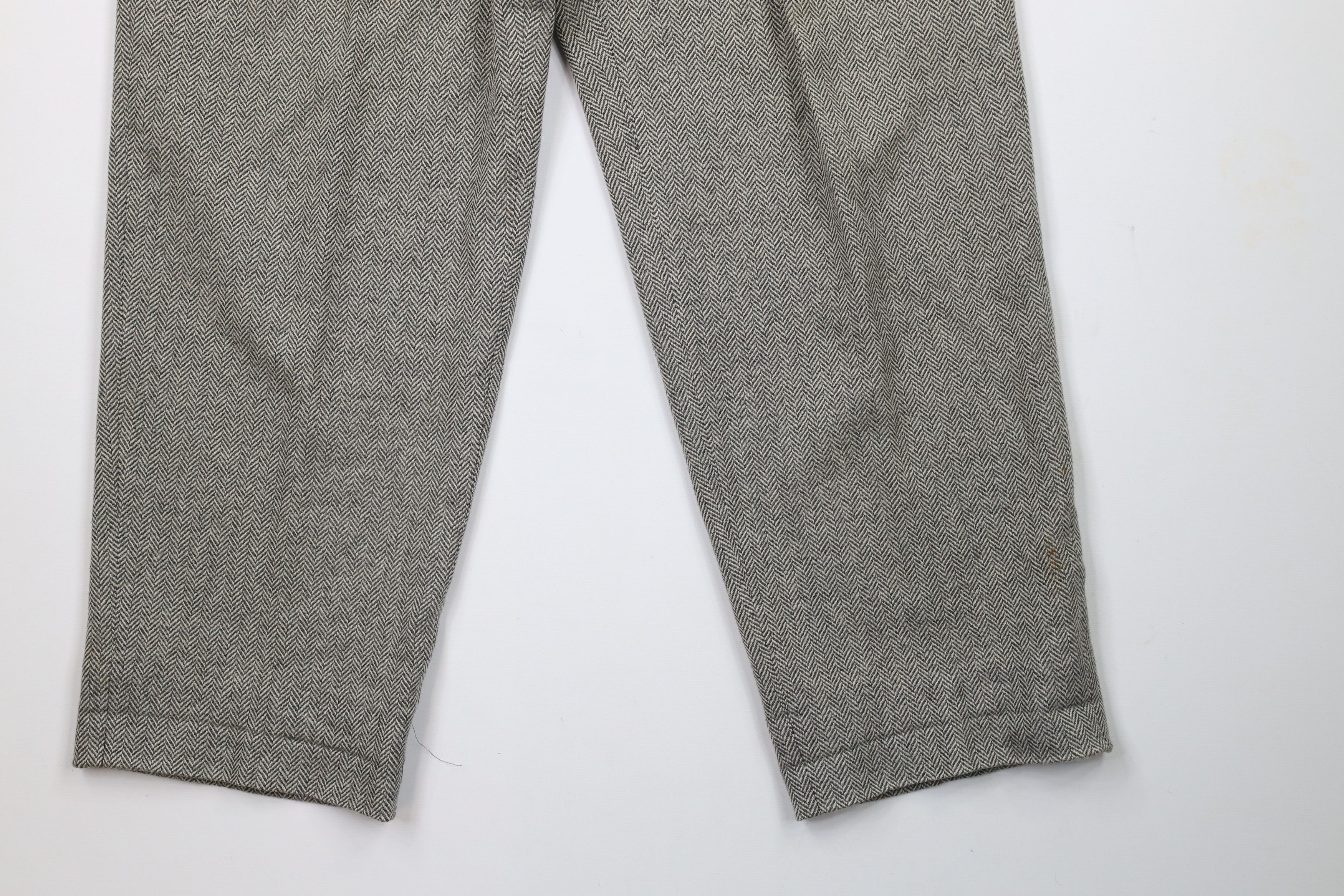 Vintage Vintage 90s Streetwear Wool Cashmere Tweed Herringbone Pants Size US 36 / EU 52 - 4 Thumbnail