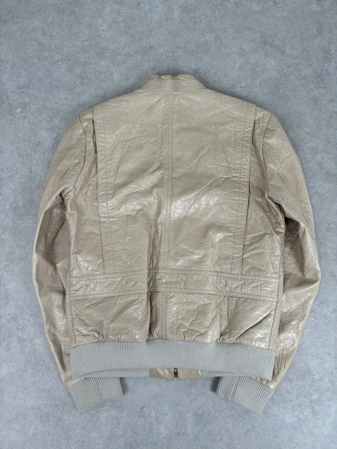 Balenciaga AW2006 Balenciaga Beige Premium Leather Jacket Size US M / EU 48-50 / 2 - 5 Thumbnail