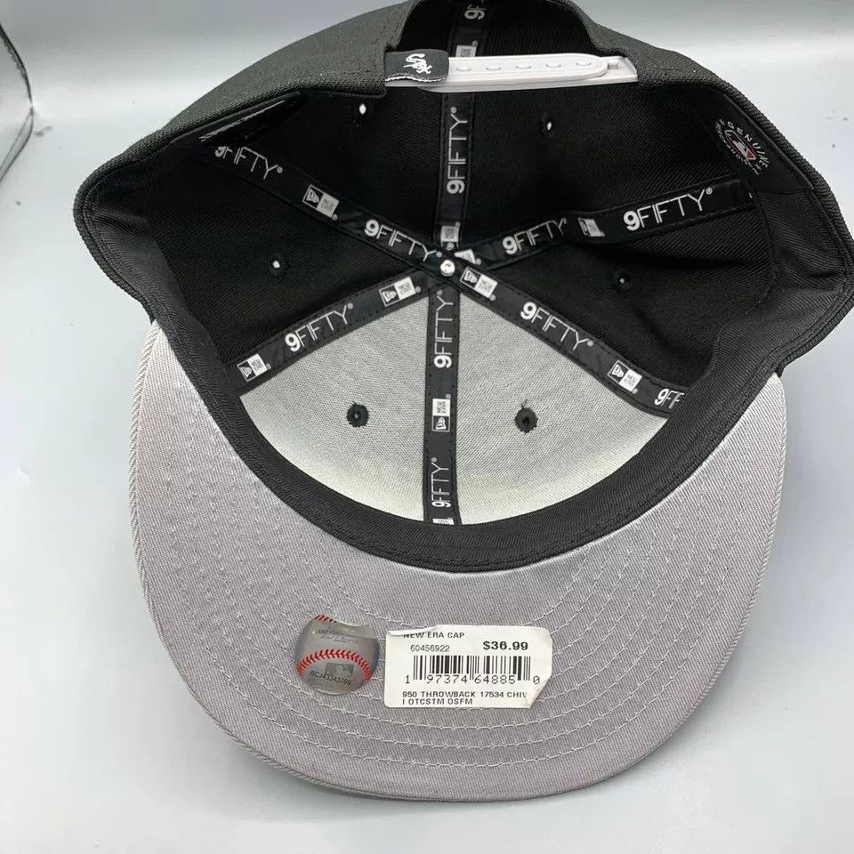New Era Chicago White Sox Hat Men 9Fifty New Era Snap Back Cap New Size ONE SIZE - 3 Thumbnail