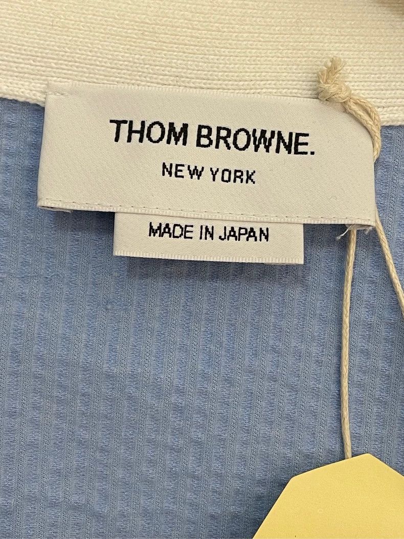 Thom Browne Thom browne Blue vertical striped color-blocked cardigan j Size XS / US 0-2 / IT 36-38 - 6 Thumbnail