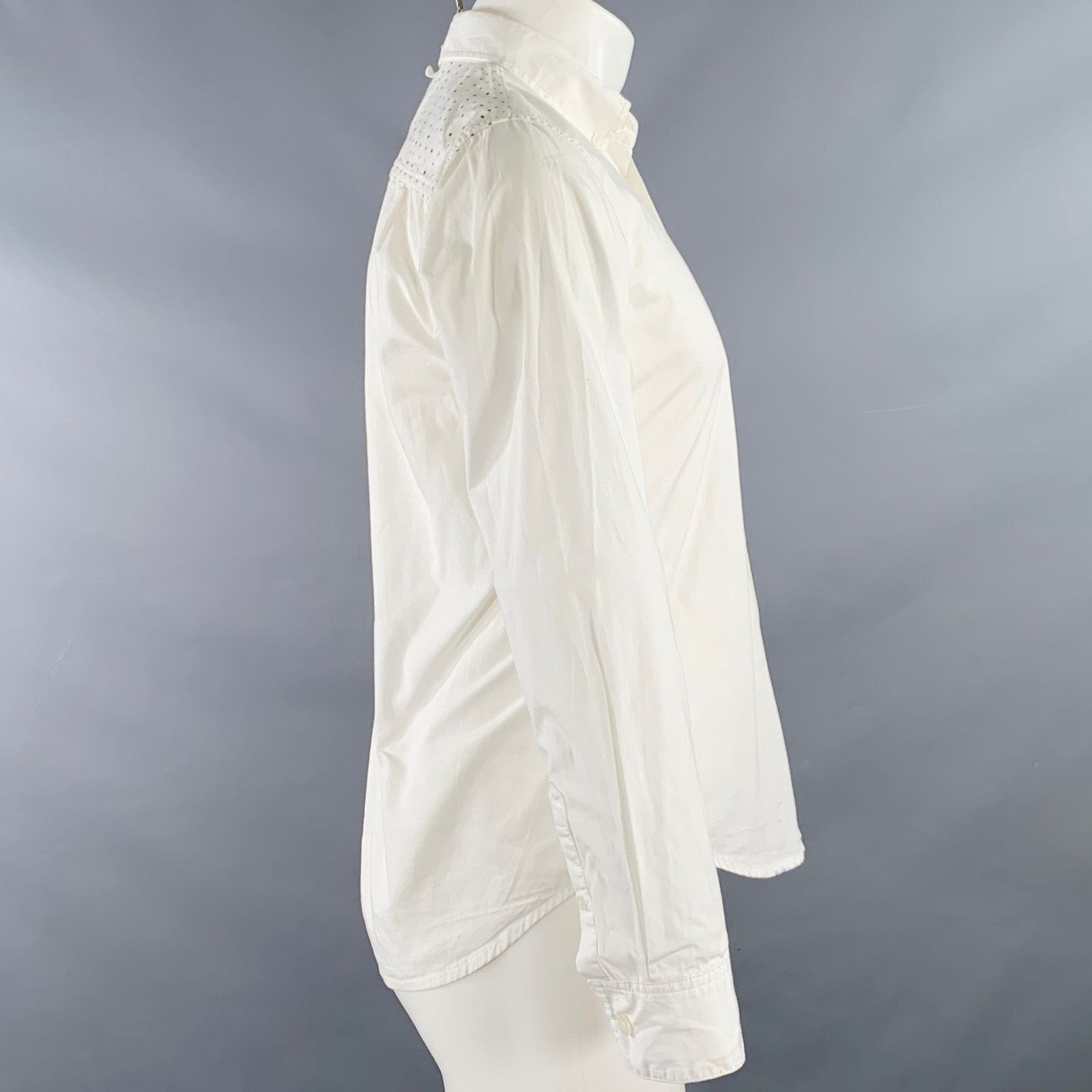 Maiden Noir Size S White Black Dots One Pocket Long Sleeve Shirt Size US S / EU 44-46 / 1 - 2 Thumbnail