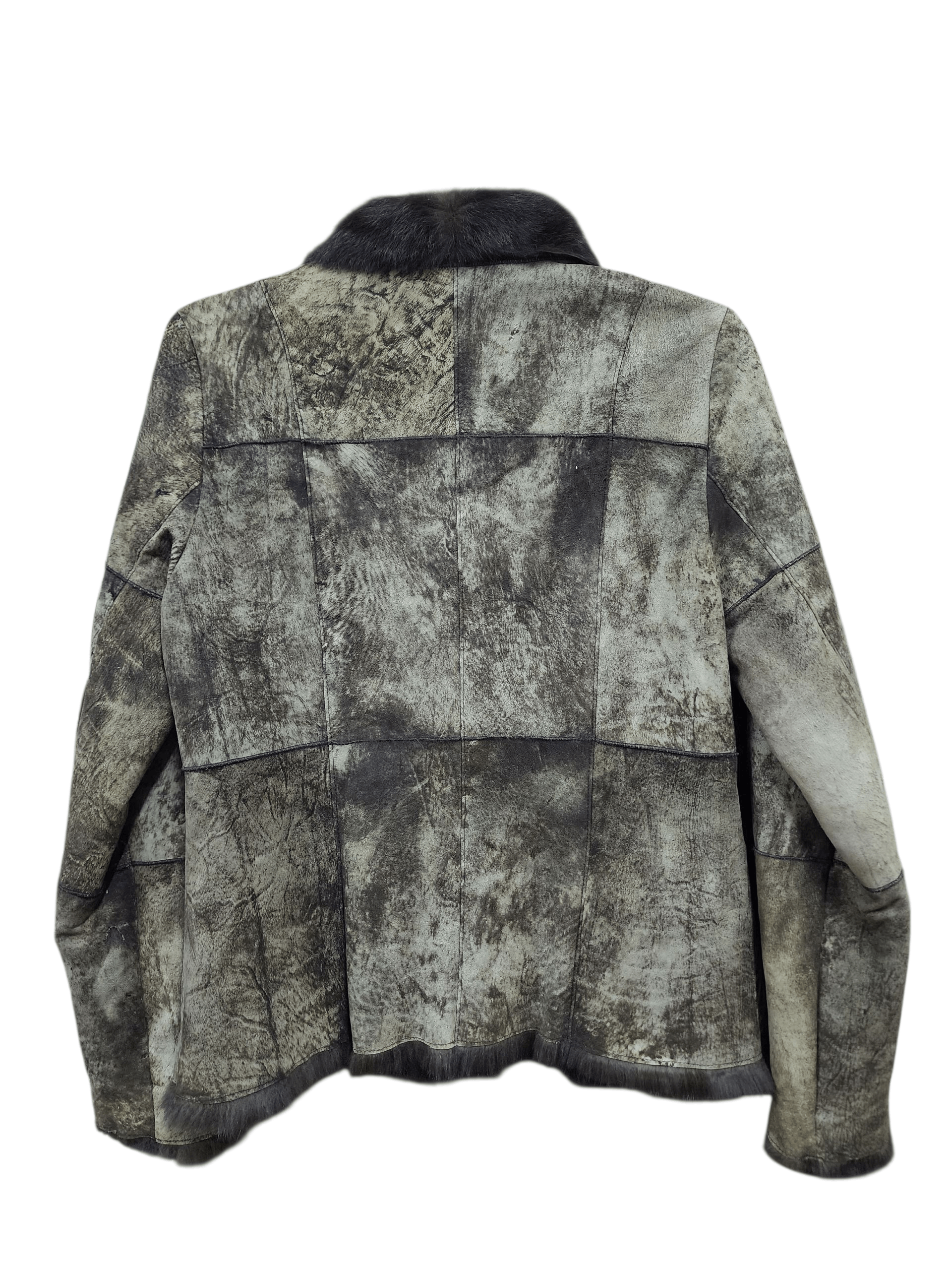 Japanese Brand Elegance Rabbit Fur For Lady Leather Jacket Size M / US 6-8 / IT 42-44 - 2 Thumbnail