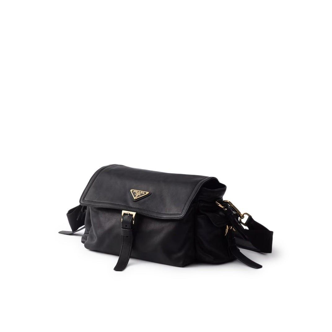 Prada PRADA Explore Medium Black Nappa Leather Shoulder Bag New & Size ONE SIZE - 2 Thumbnail