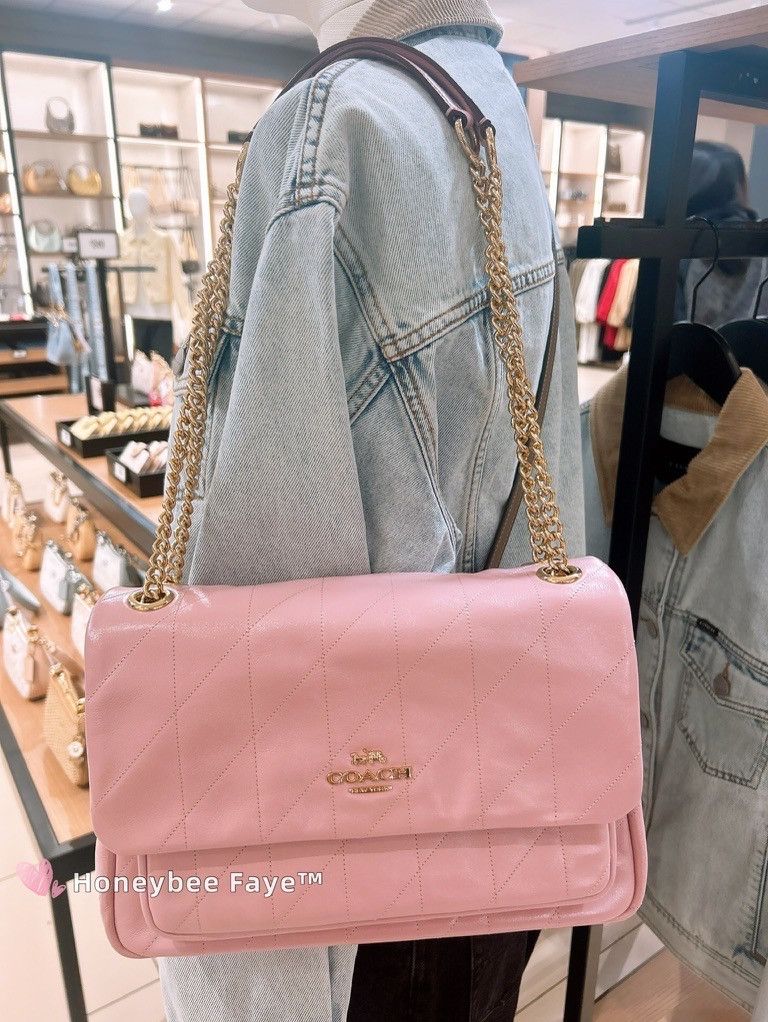 Coach Elodie Crossbody Bag With Quilting CCZ62 Carnation Size ONE SIZE - 2 Thumbnail