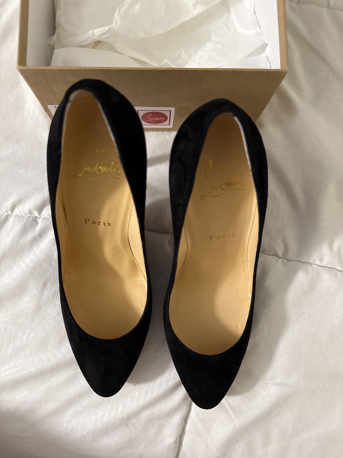 Christian Louboutin Eloise 100 Veau Velors Size US 6.5 / IT 36.5 - 5 Thumbnail