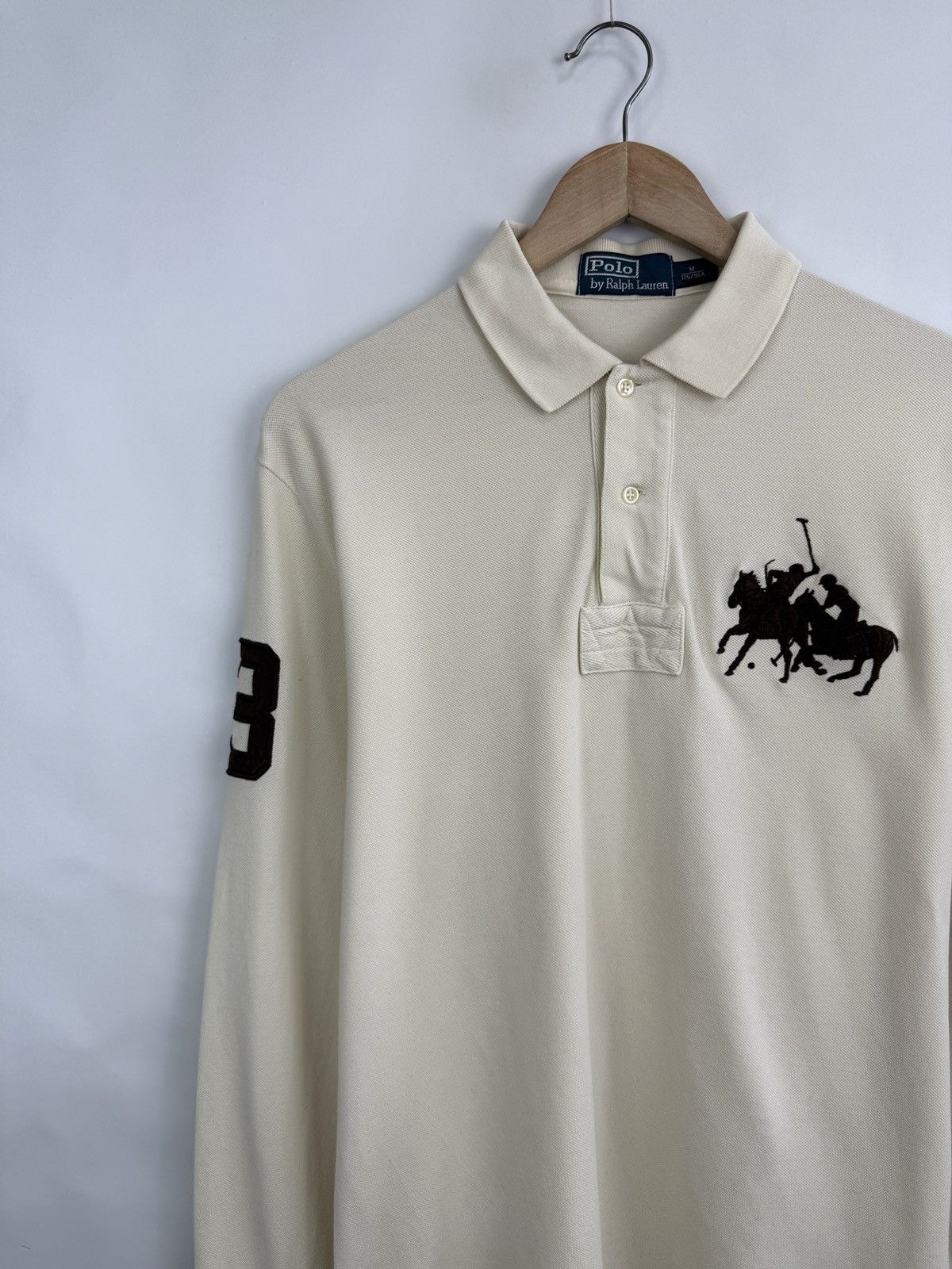 Ralph Lauren 🇺🇸 Vintage 90s Ralph Lauren Polo Long Sleeve Retro Rare Size US M / EU 48-50 / 2 - 2 Thumbnail