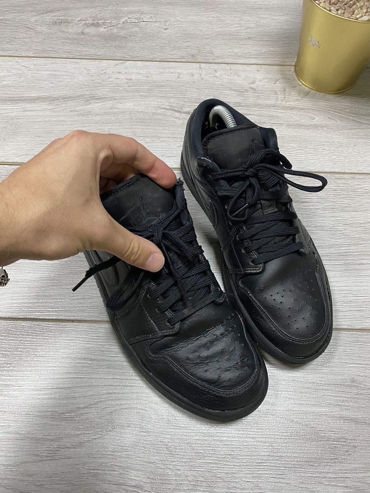 Jordan Brand Nike Jordan low triple black sneakers Size US 8.5 / EU 41-42 - 3 Thumbnail