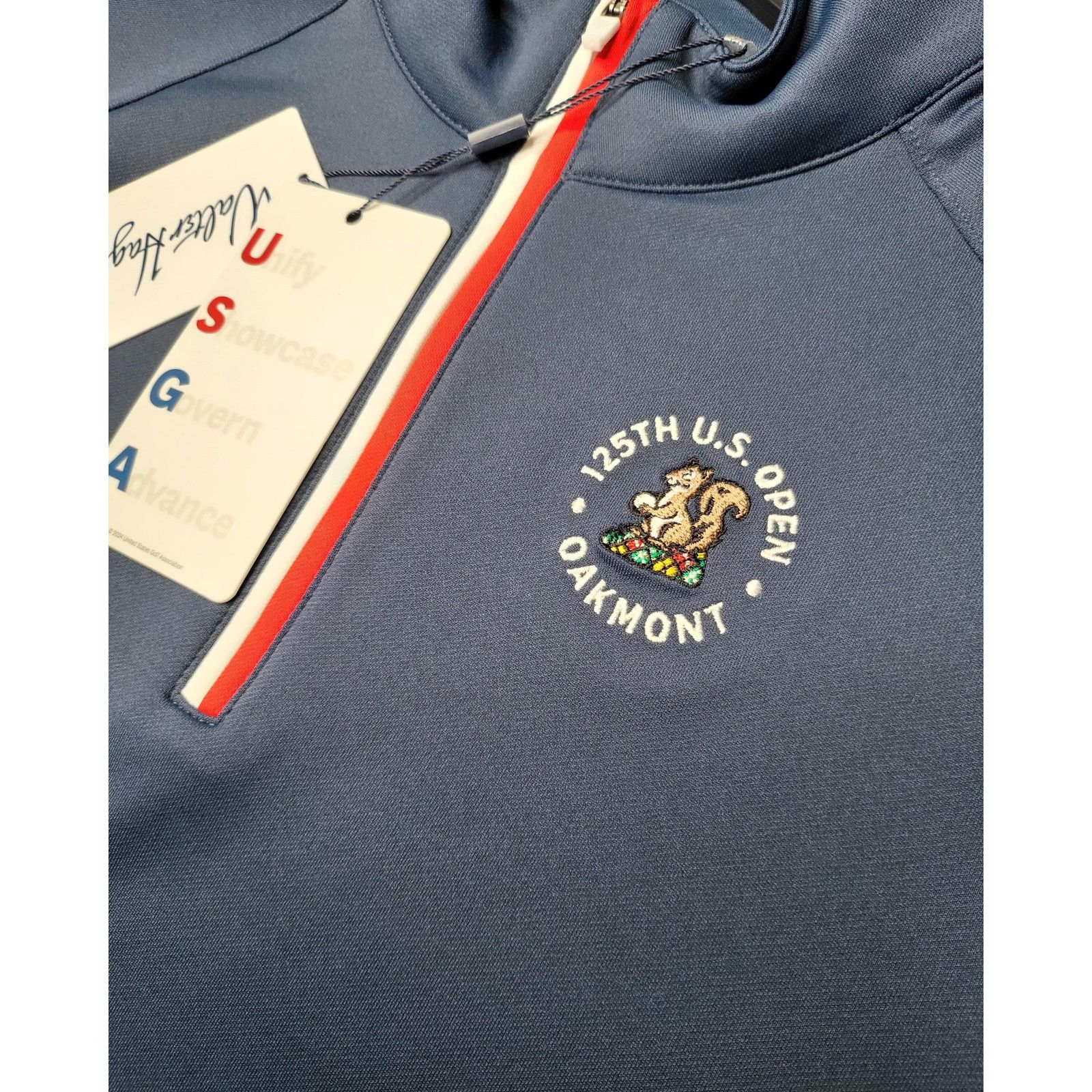 Other NWT 125th. U.S. Open Oakmont Walter Hagen Pullover Polo Navy Size L / US 10 / IT 46 - 6 Thumbnail