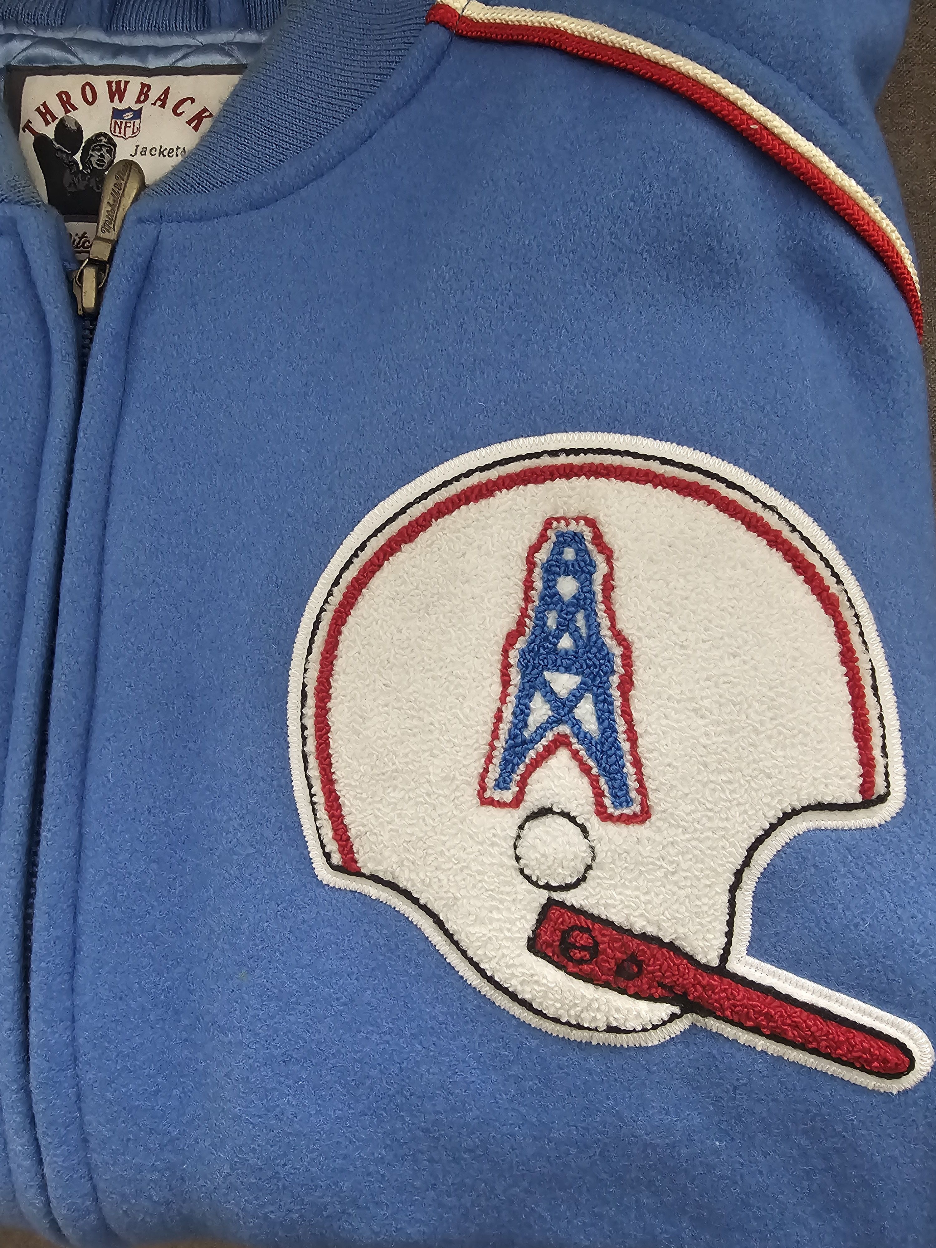 Mitchell & Ness Houston Oilers Mitchell & Ness Throwback letterman Size US XXL / EU 58 / 5 - 1 Thumbnail