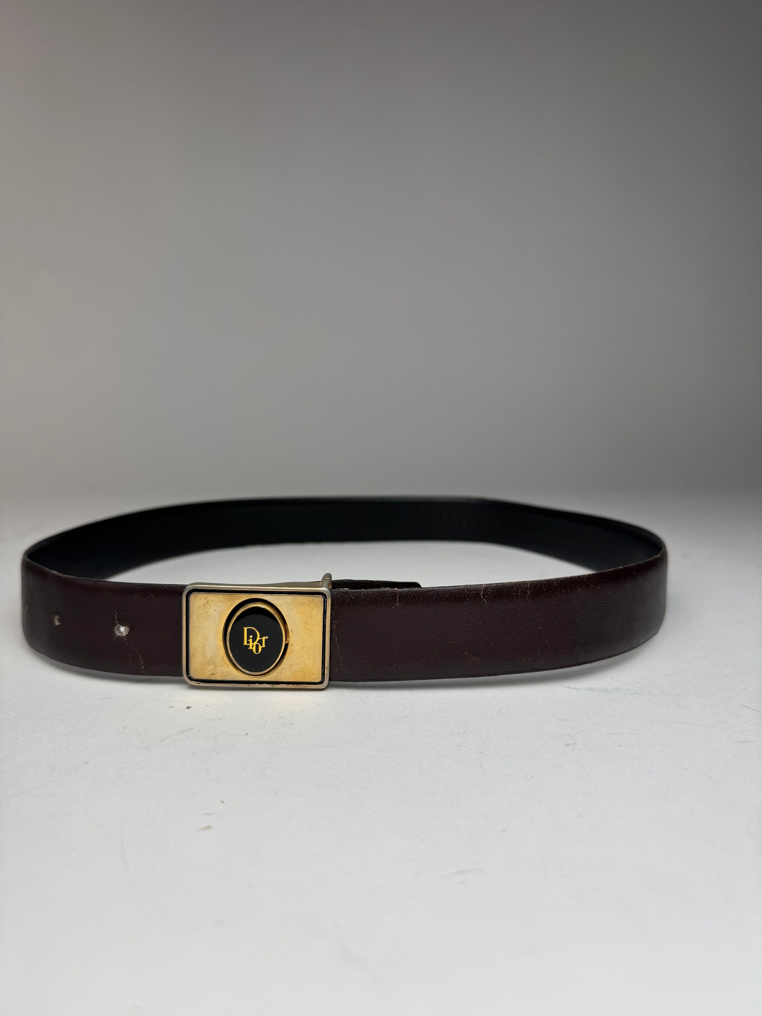 Dior Vintage Leather belt brown Size ONE SIZE - 1 Thumbnail