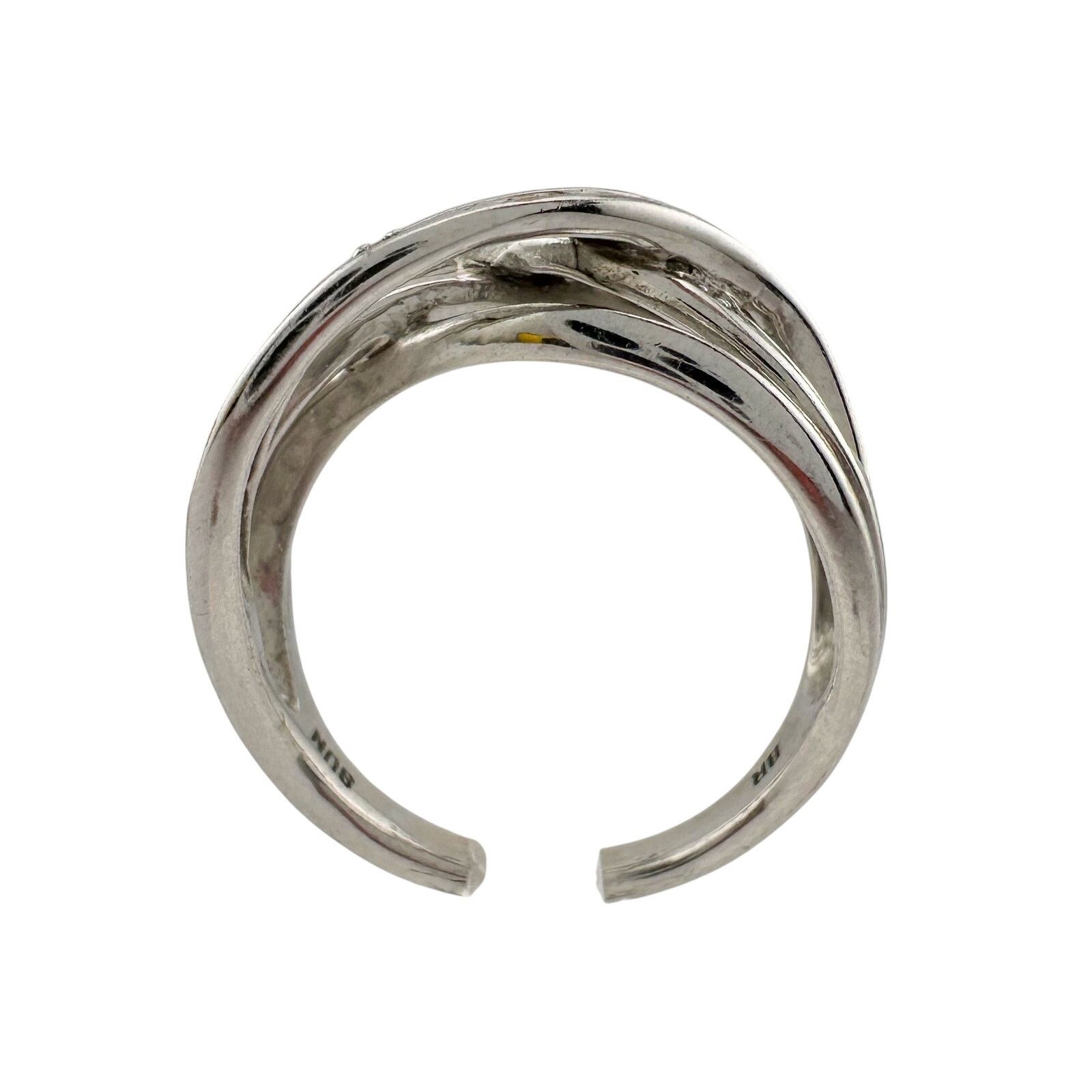 Other Beautiful Braided Strands Ring with Diamond Accent Size 7 Size ONE SIZE - 4 Thumbnail