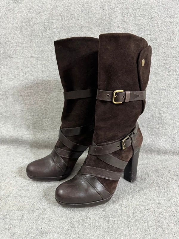 Stuart Weitzman Stuart Weitzman Wraparound Leather Suede Strap Boots 38 Size US 7.5 / IT 37.5 - 6 Thumbnail
